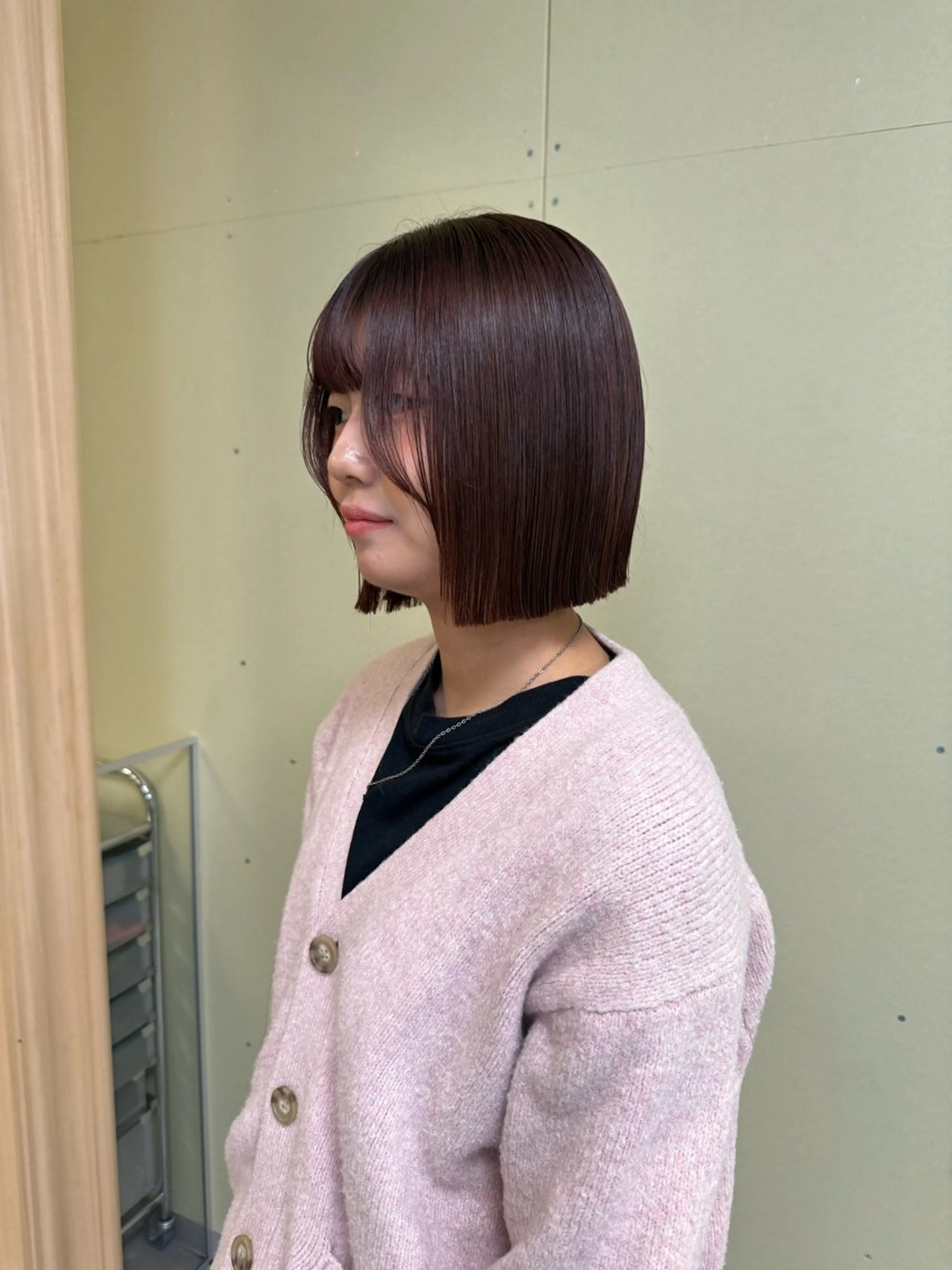 ショート カラー カット ヘアカラー トリートメント 伶風/ボブ/ ハッシュカットのヘアスタイル
