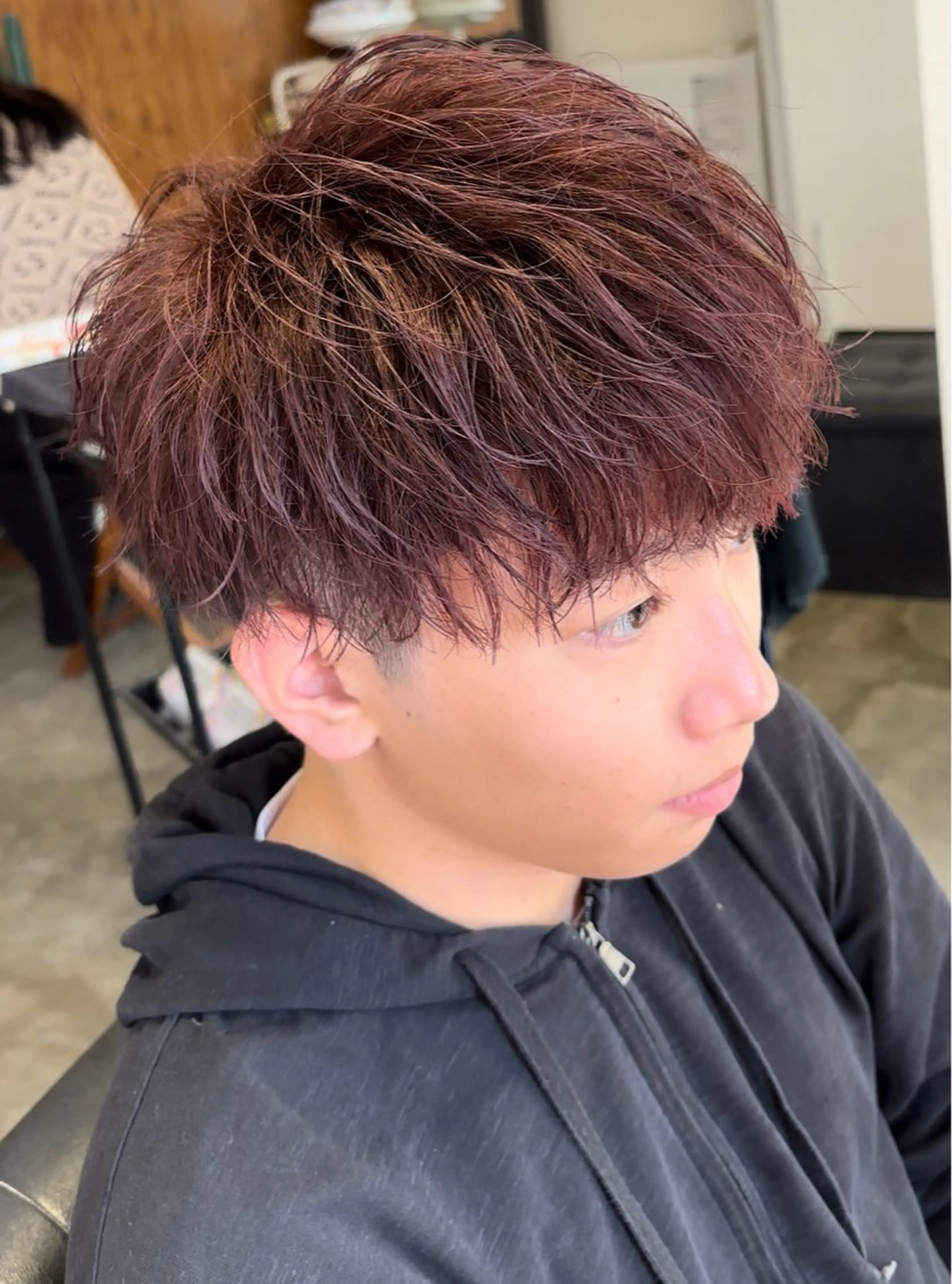 メンズカット＋ワンカラーの写真