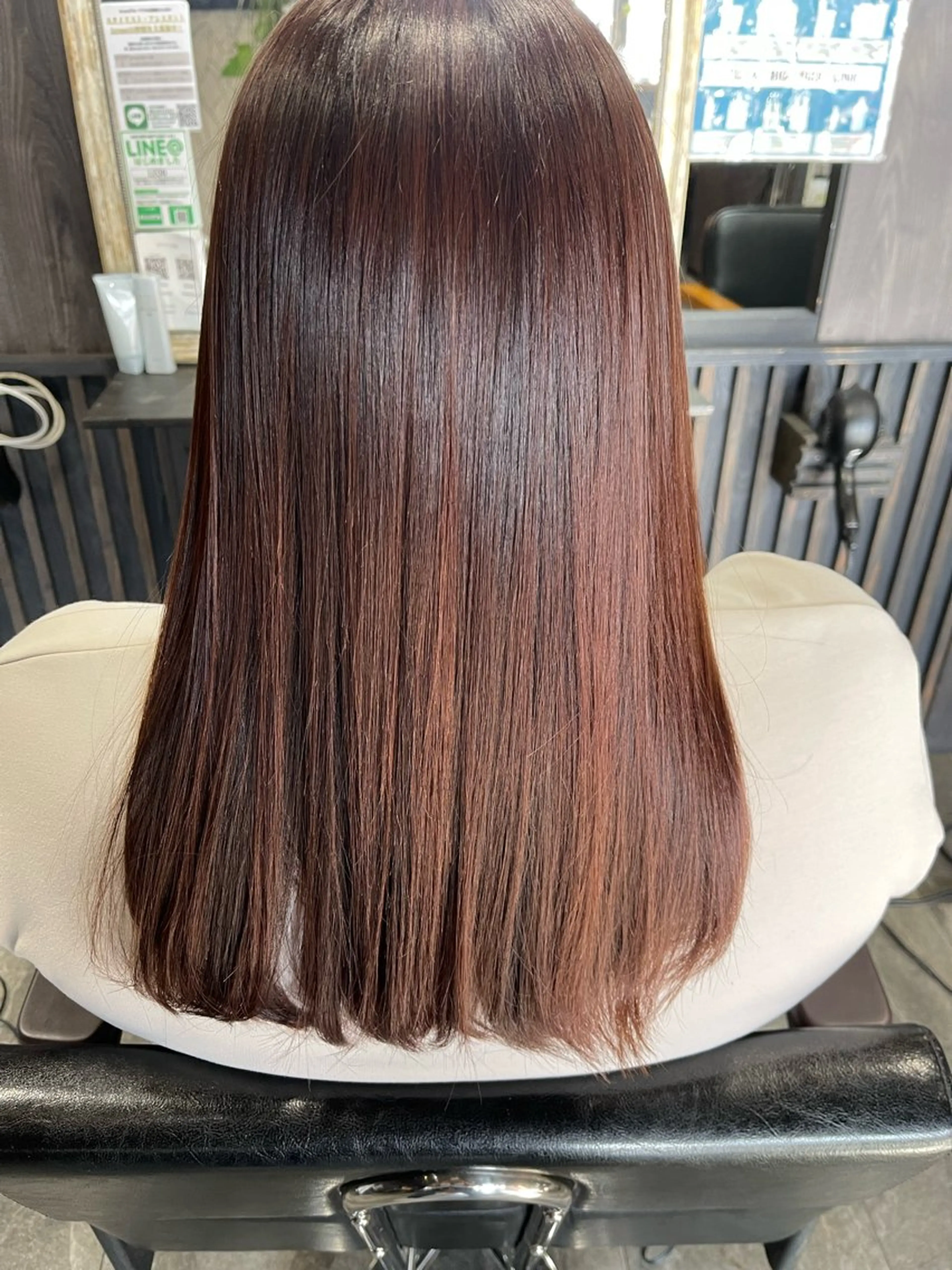 カラー ピンクカラー ヘアカラー トリートメント 田中 就のヘアスタイル