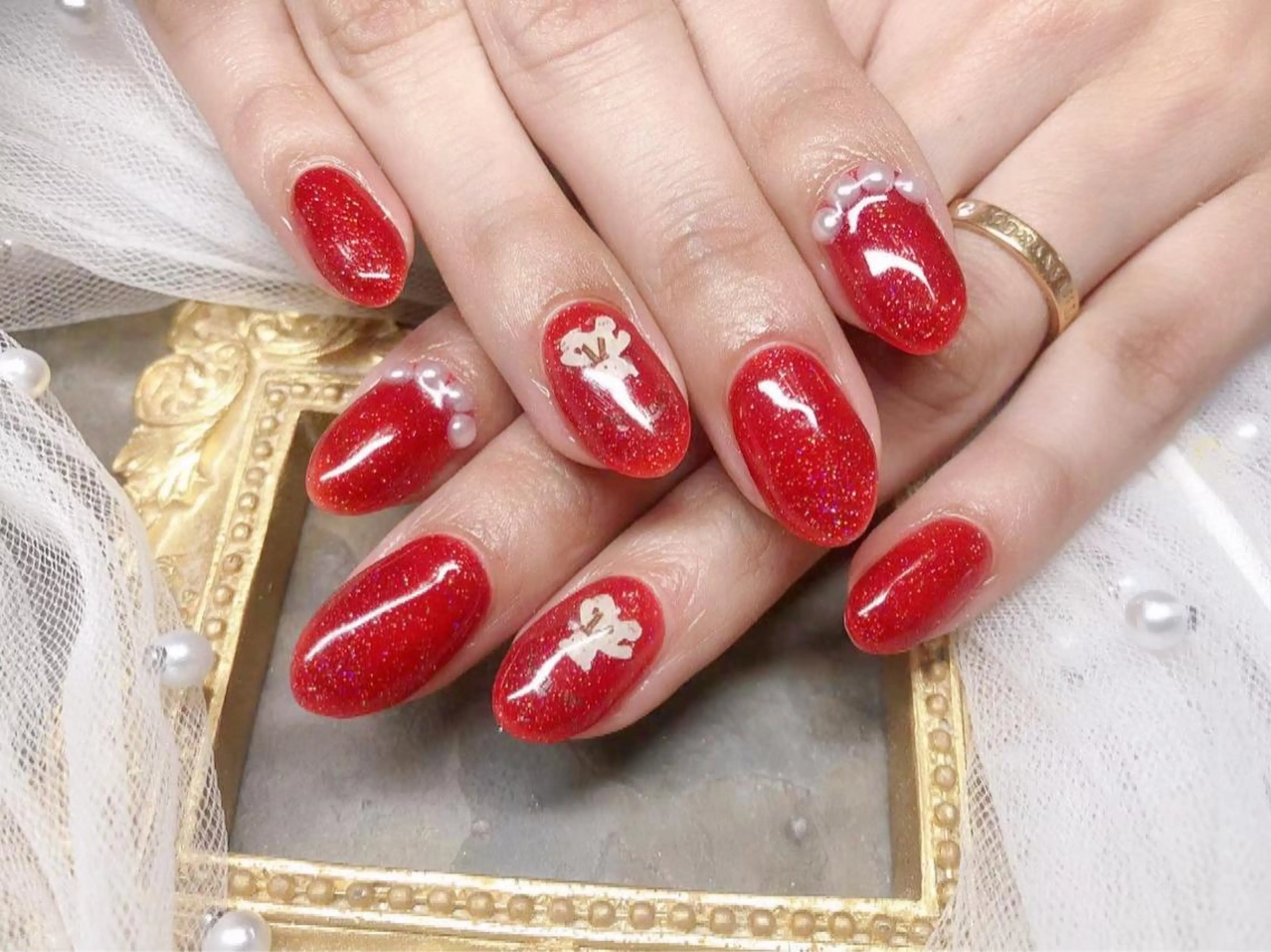 ネイル ハンドネイル マジック ミラーのネイルデザイン