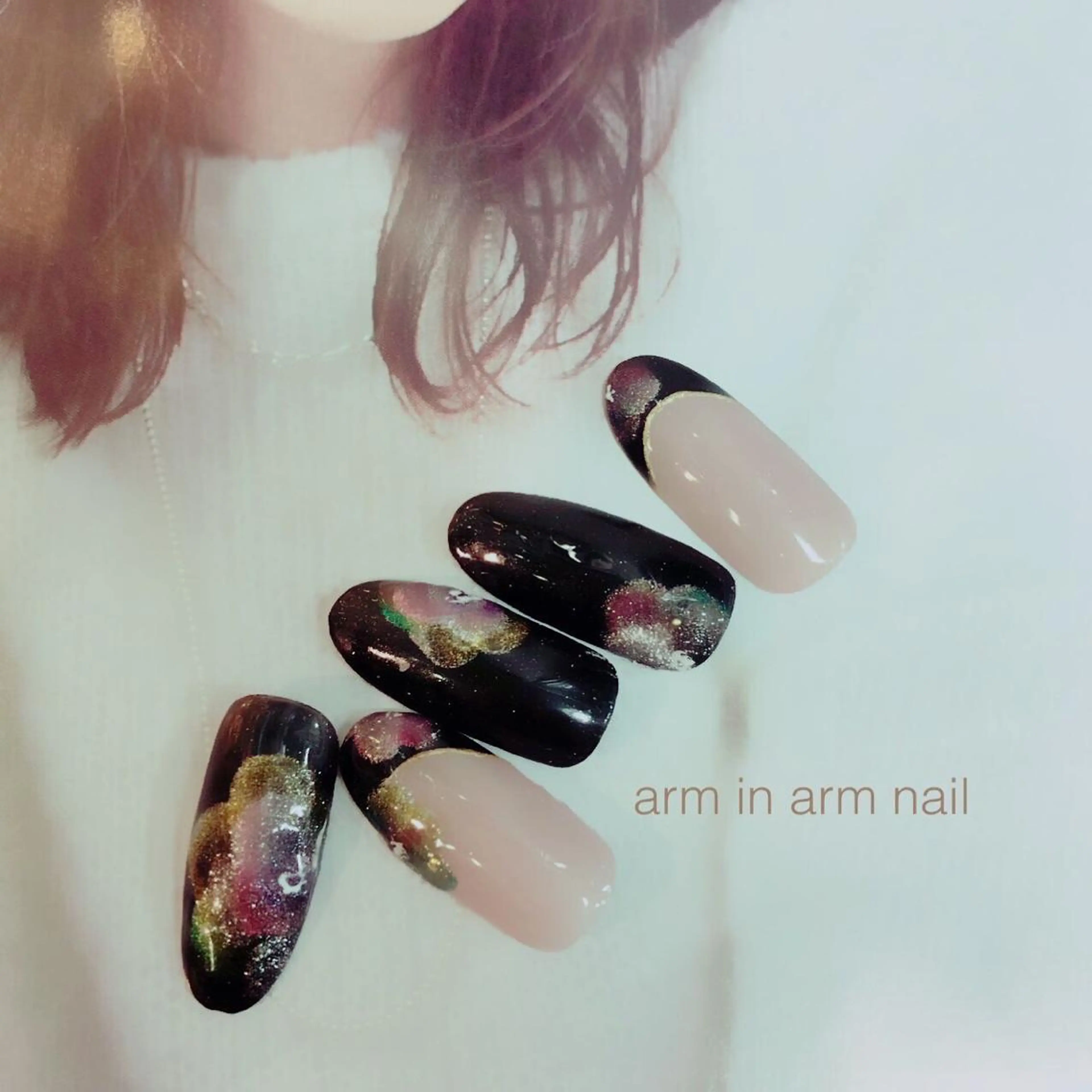 ネイル arm in arm ︎✿Yamamotoのマツエク・マツパデザイン