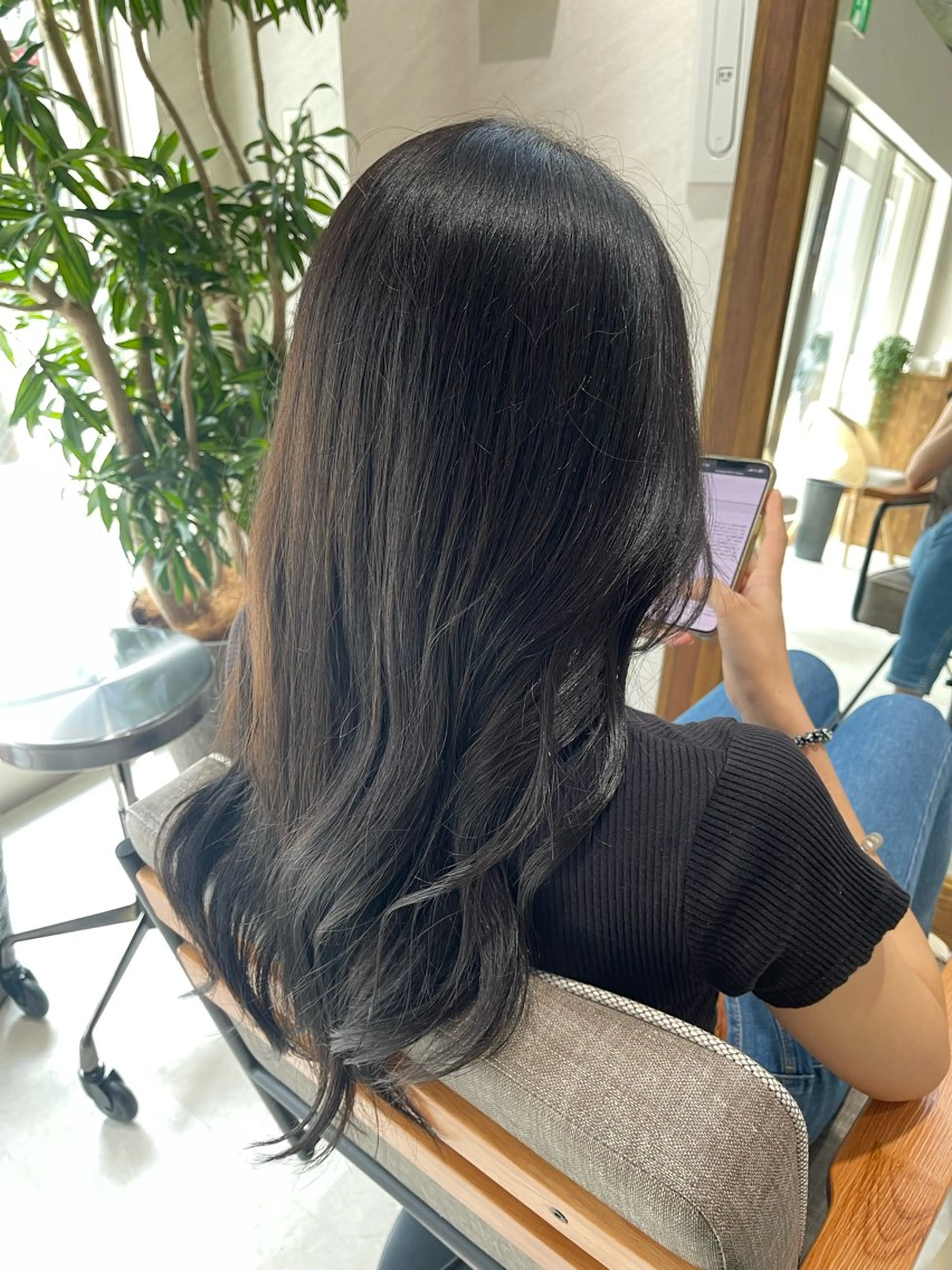 ロング カラー グレージュ ヘアカラー トリートメント 🩵ボブ/レイヤー /髪質改善🩵のヘアスタイル