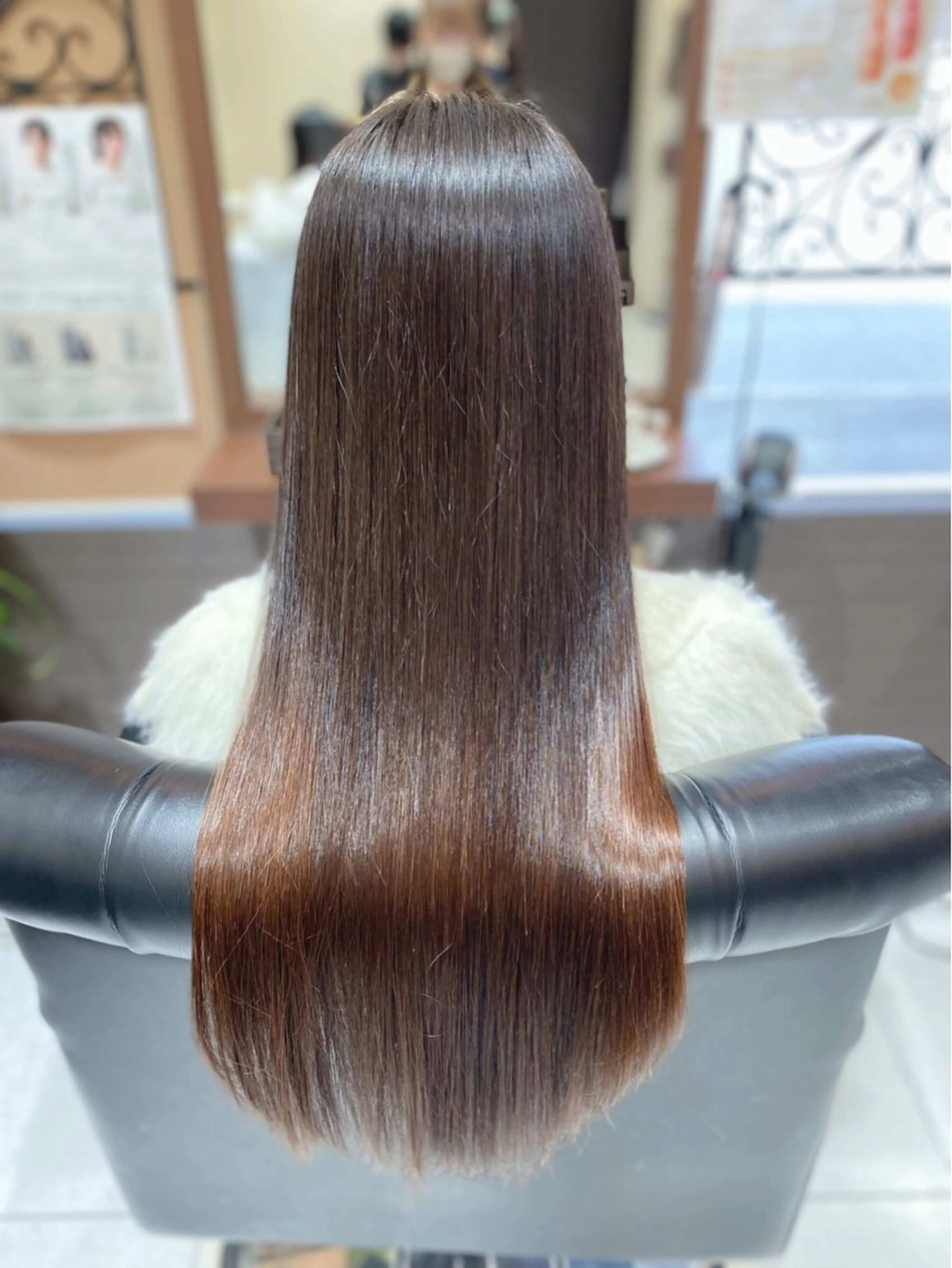 ロング 縮毛矯正 Aphrodite 横手 亜紀のヘアスタイル