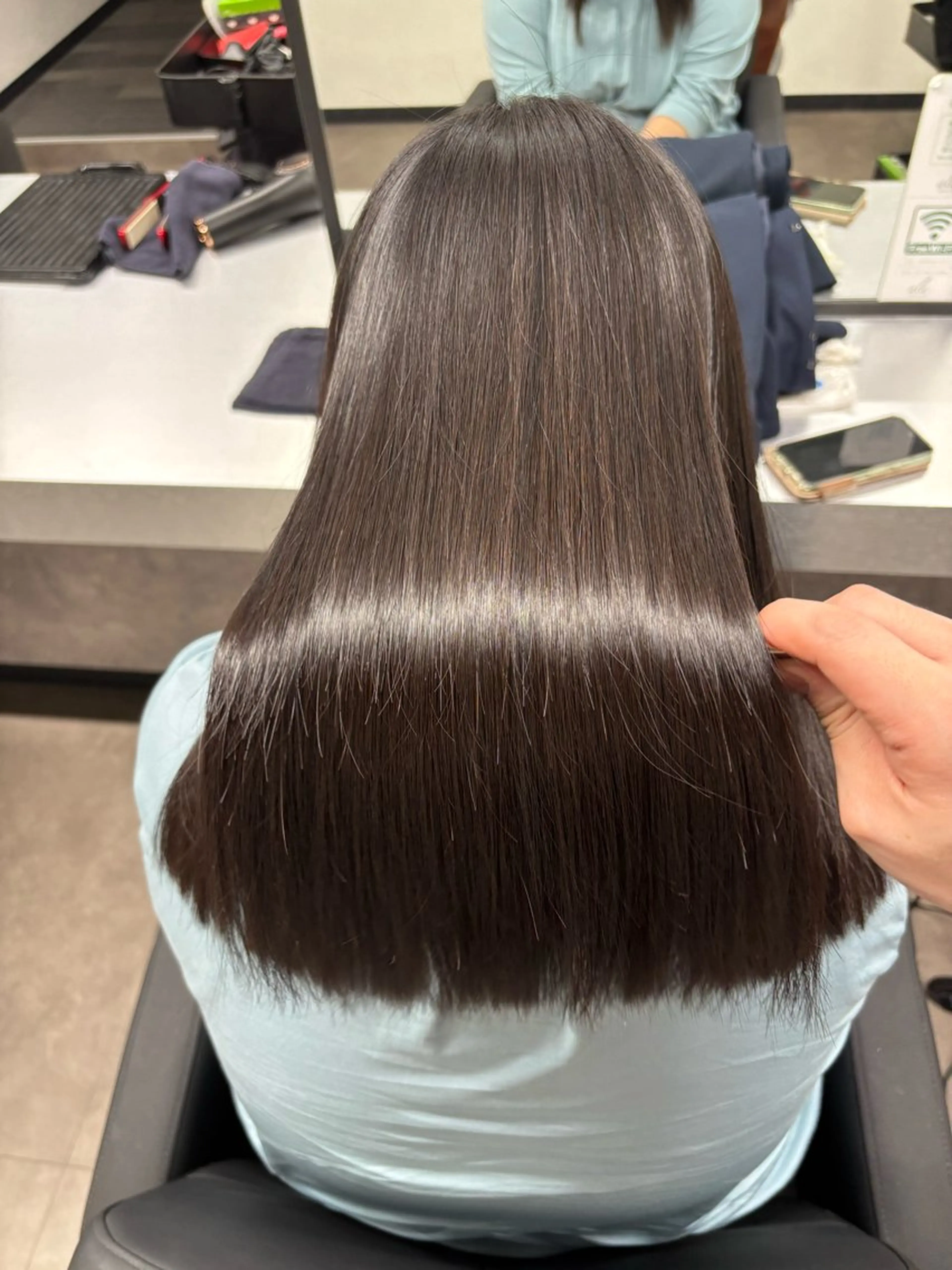 セミロング カット 縮毛矯正 トリートメント 【美髪/艶縮毛矯正】 ☘️Taketo☘️のヘアスタイル