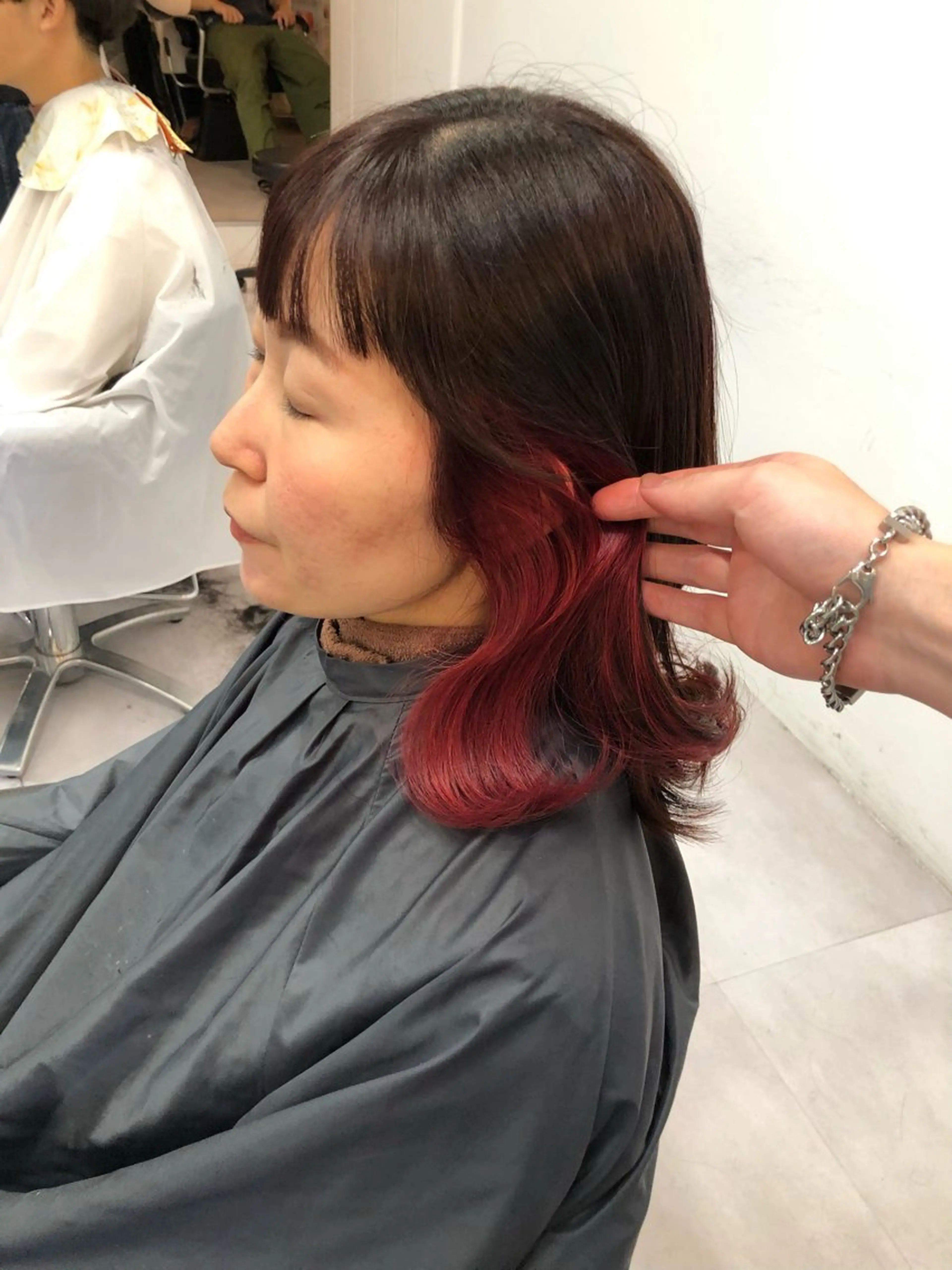 ミディアム カラー 🩵レイヤー✖︎ 髪質改善🩵リョウヤのヘアスタイル