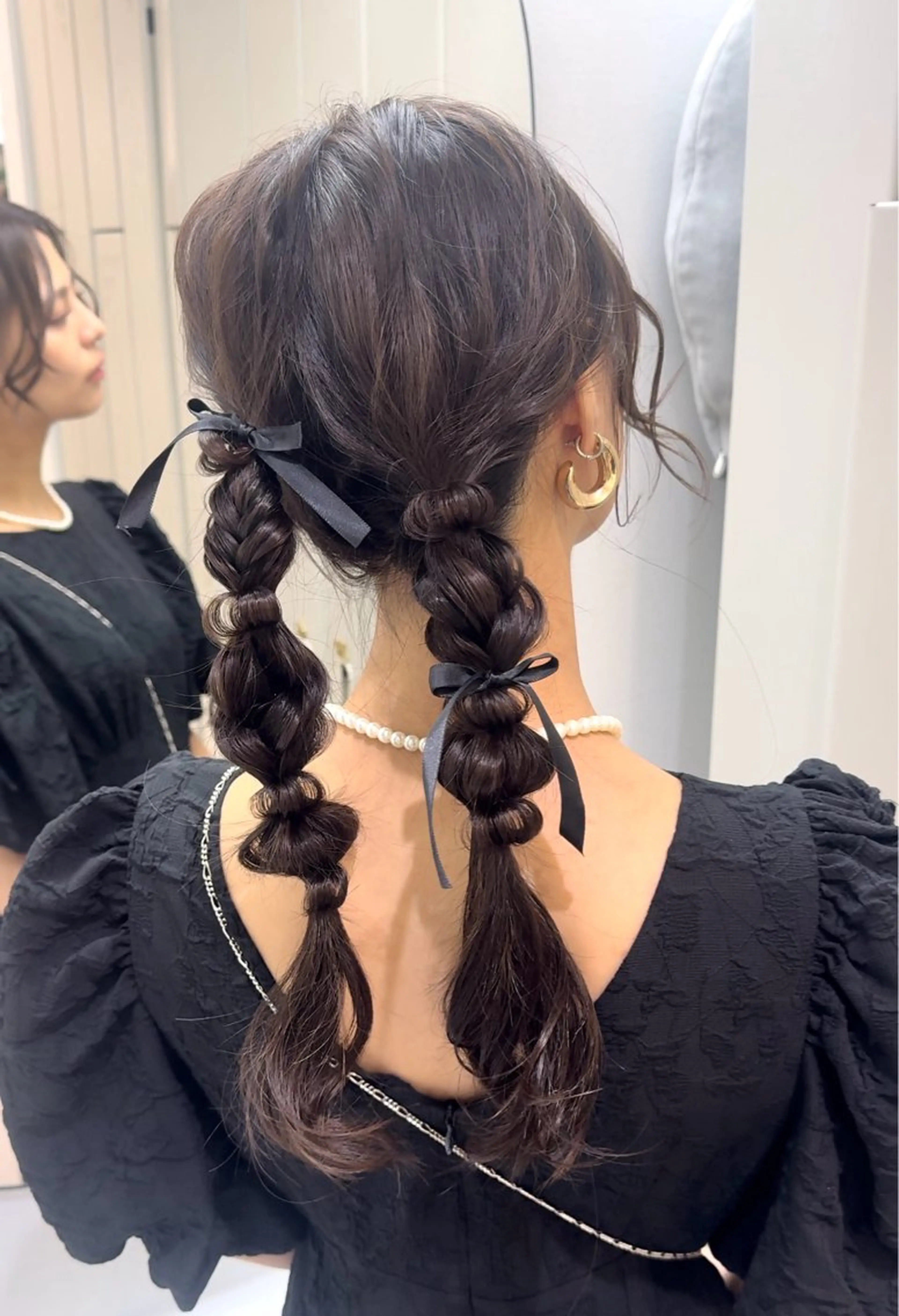 ヘアアレンジ 韓国ヘア♡ 顔まわりカットayaのヘアスタイル