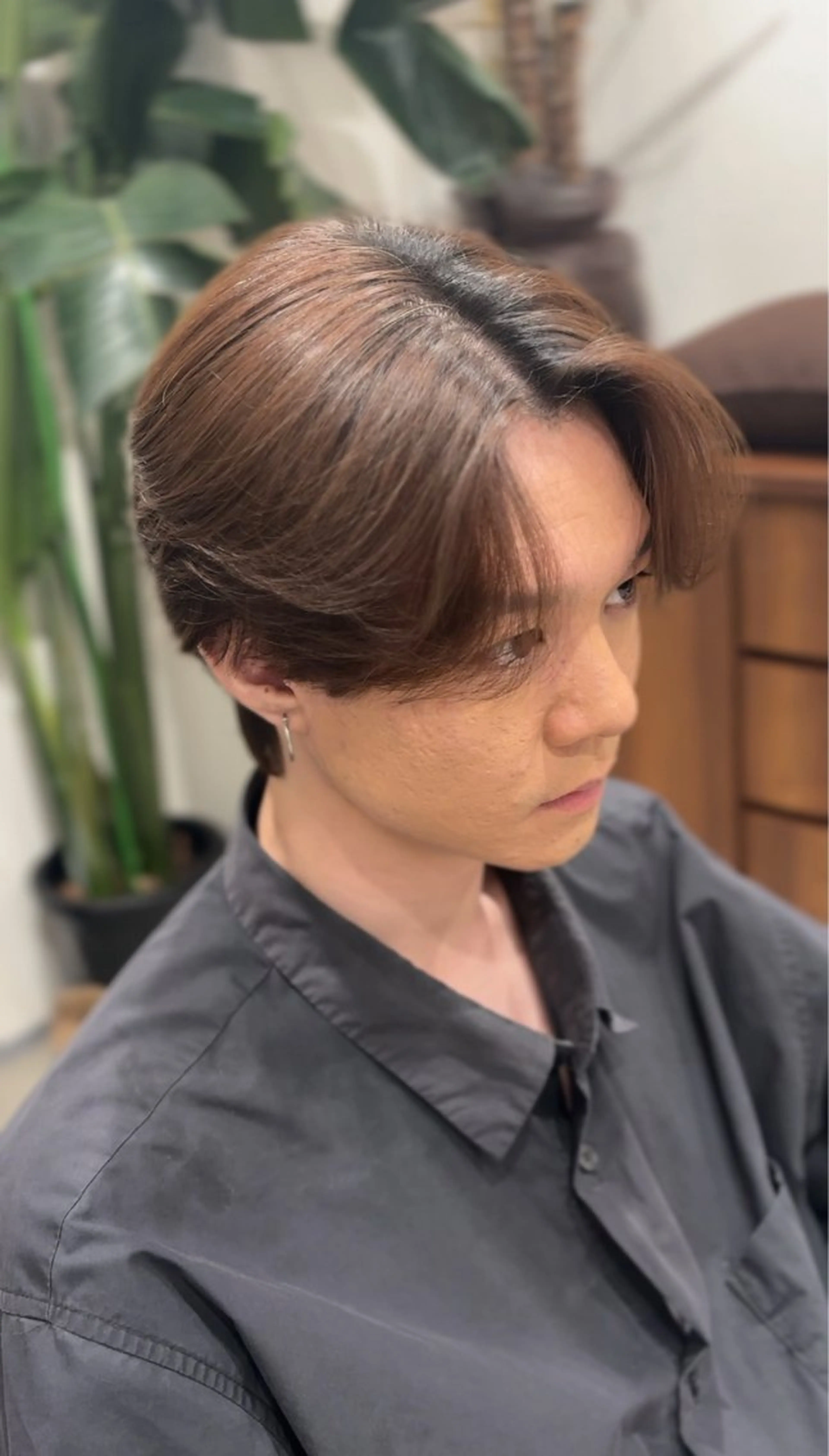 ショート カラー メンズ メンズパーマ カット パーマ 垢抜けメンズカット/ 毛流れパーマ/ユウトのヘアスタイル