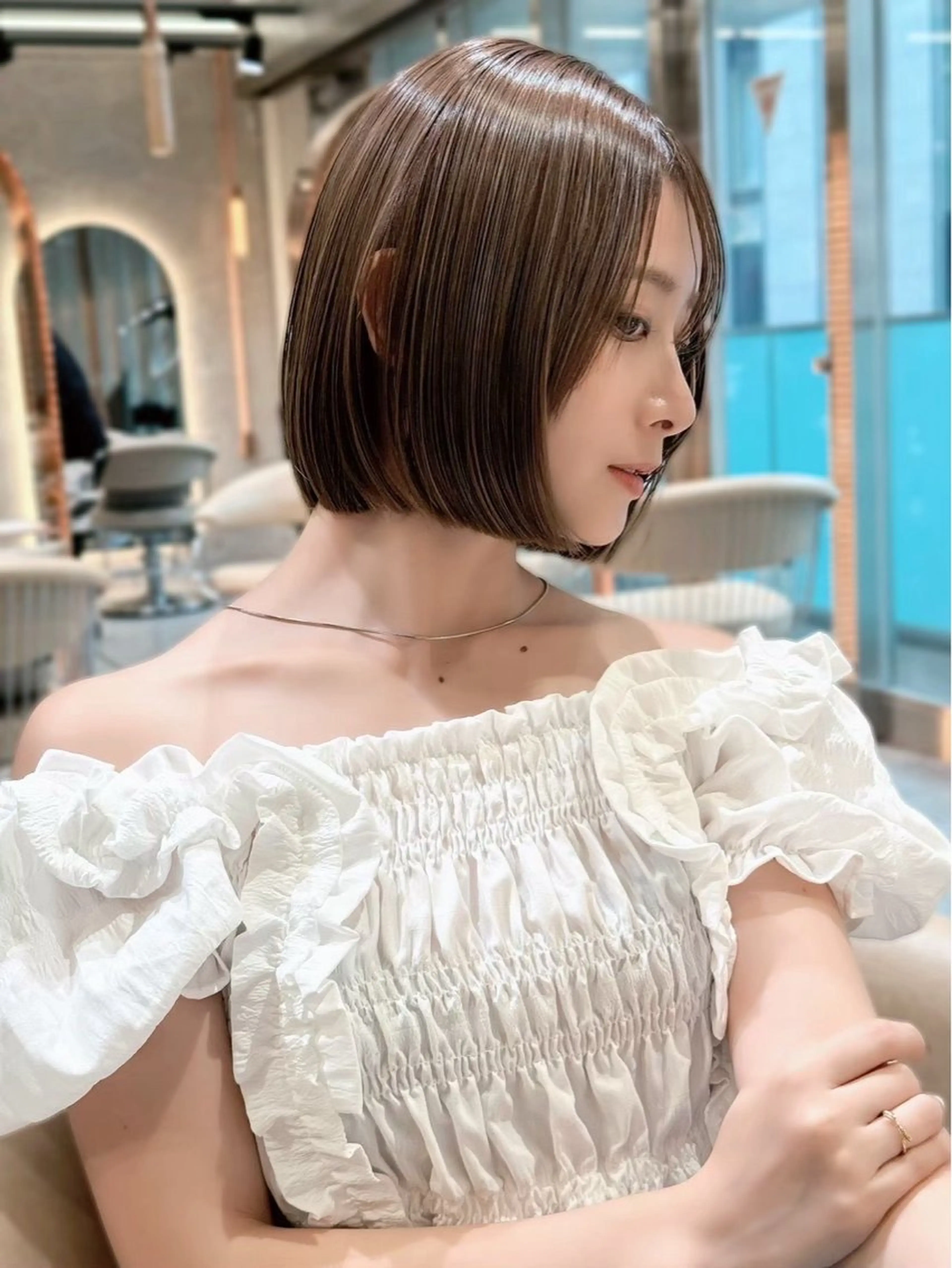 【🎀カラーモデル様限定🎀】🩵寒色ワンカラー🩵＋1step treatment✨✨️の写真