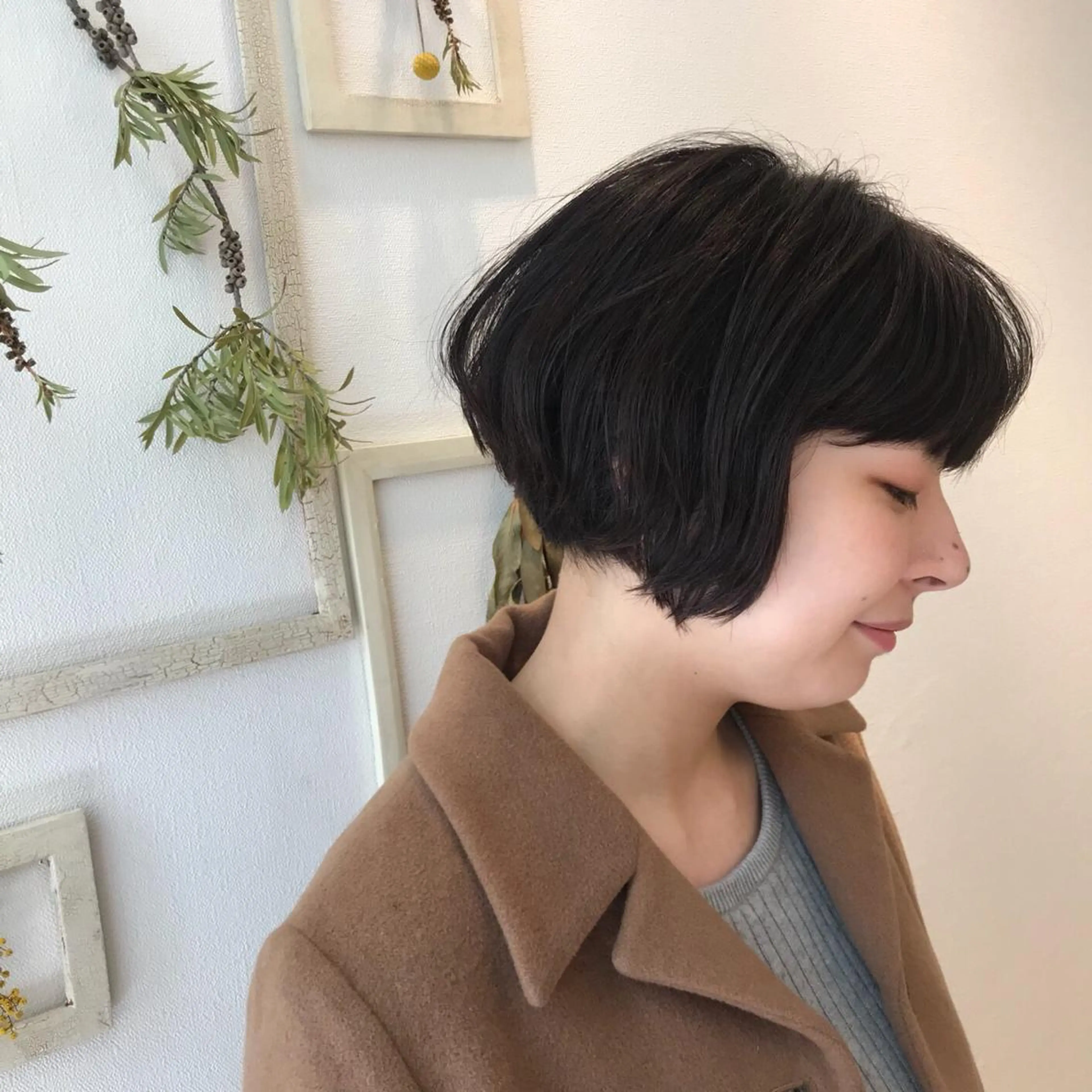 ミディアム カラー ボブ HARUNA/ミセス 大人ショートヘアのヘアスタイル