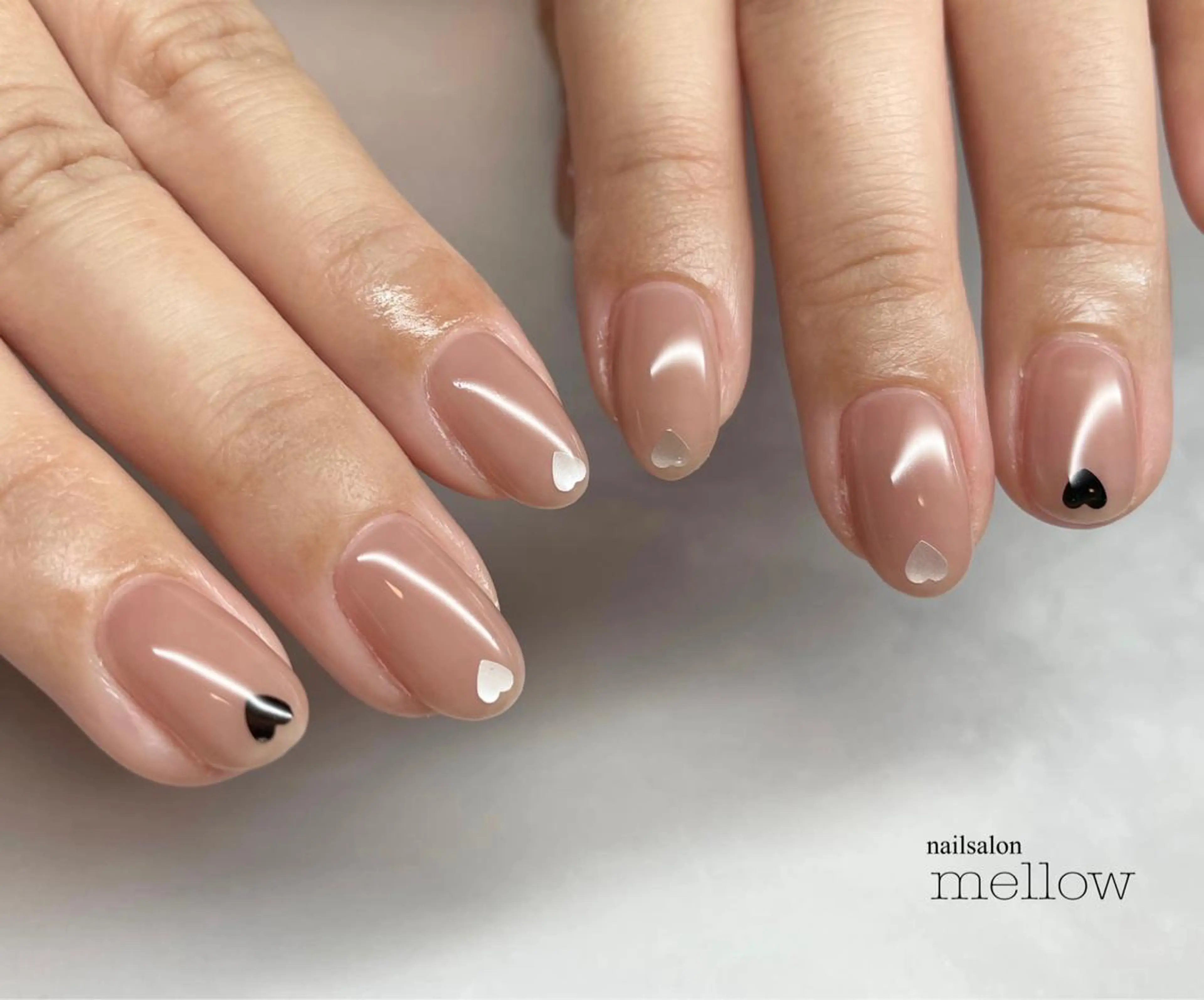 ネイル ブラウン 大山 浩美のネイルデザイン