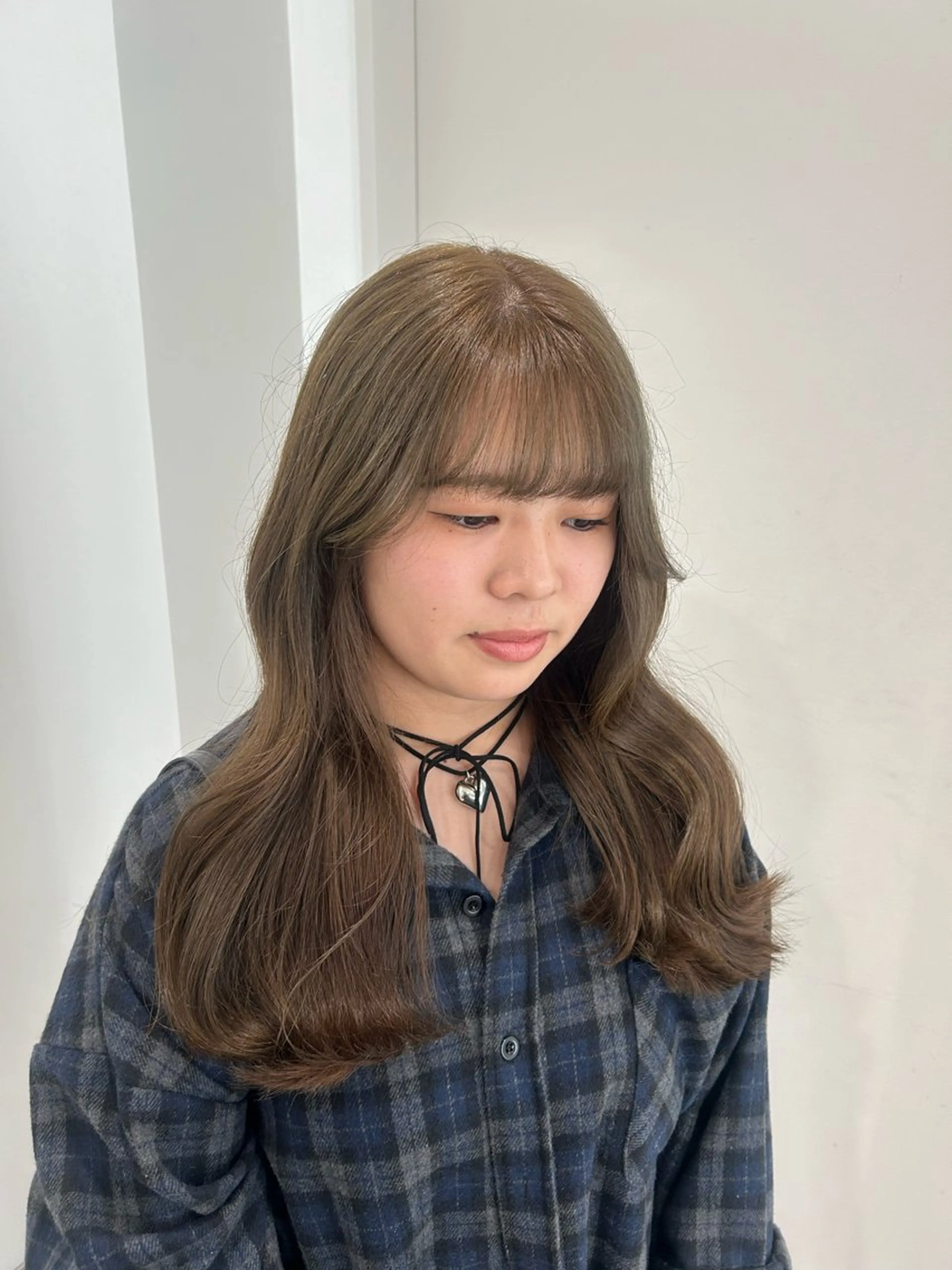 ロング カラー カット 縮毛矯正 愛結 暖色カラー🎀🩰のヘアスタイル