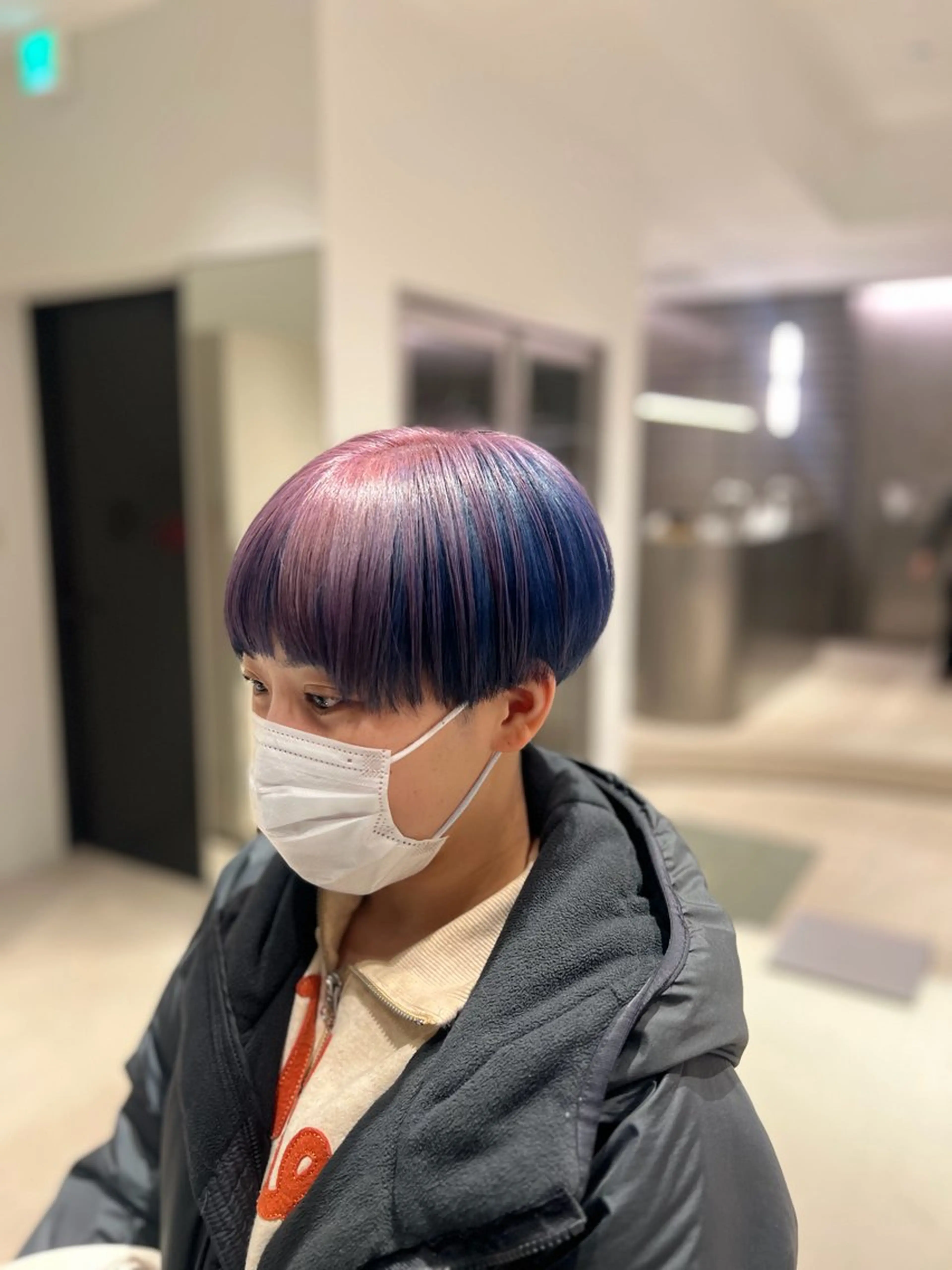 ショート カラー ヘアカラー トリートメント 髪質改善/レイヤー 暖色/shiinaのヘアスタイル