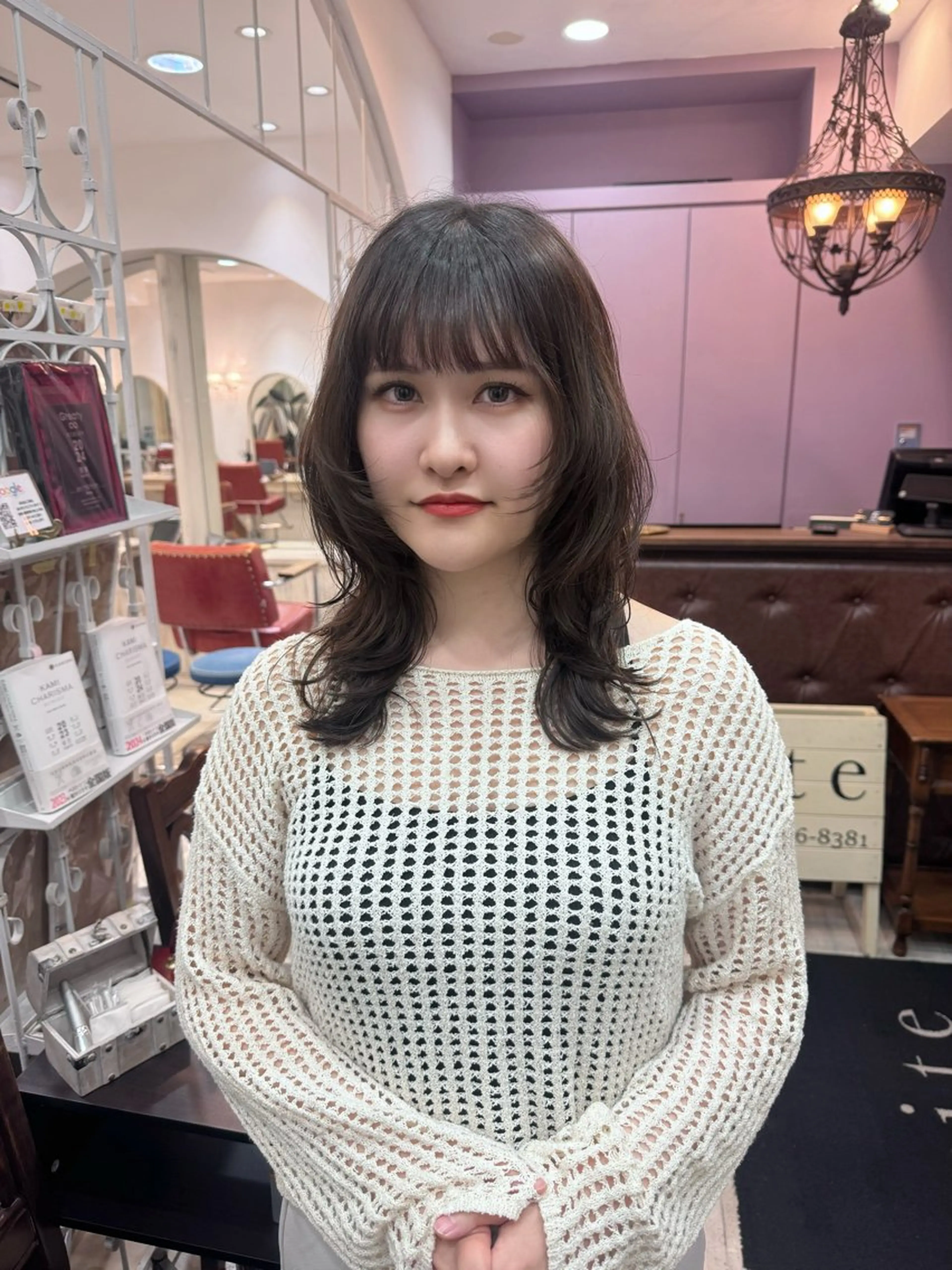 セミロング ウルフカット カット ウルフ/レイヤー /髪質改善　ナユタのヘアスタイル