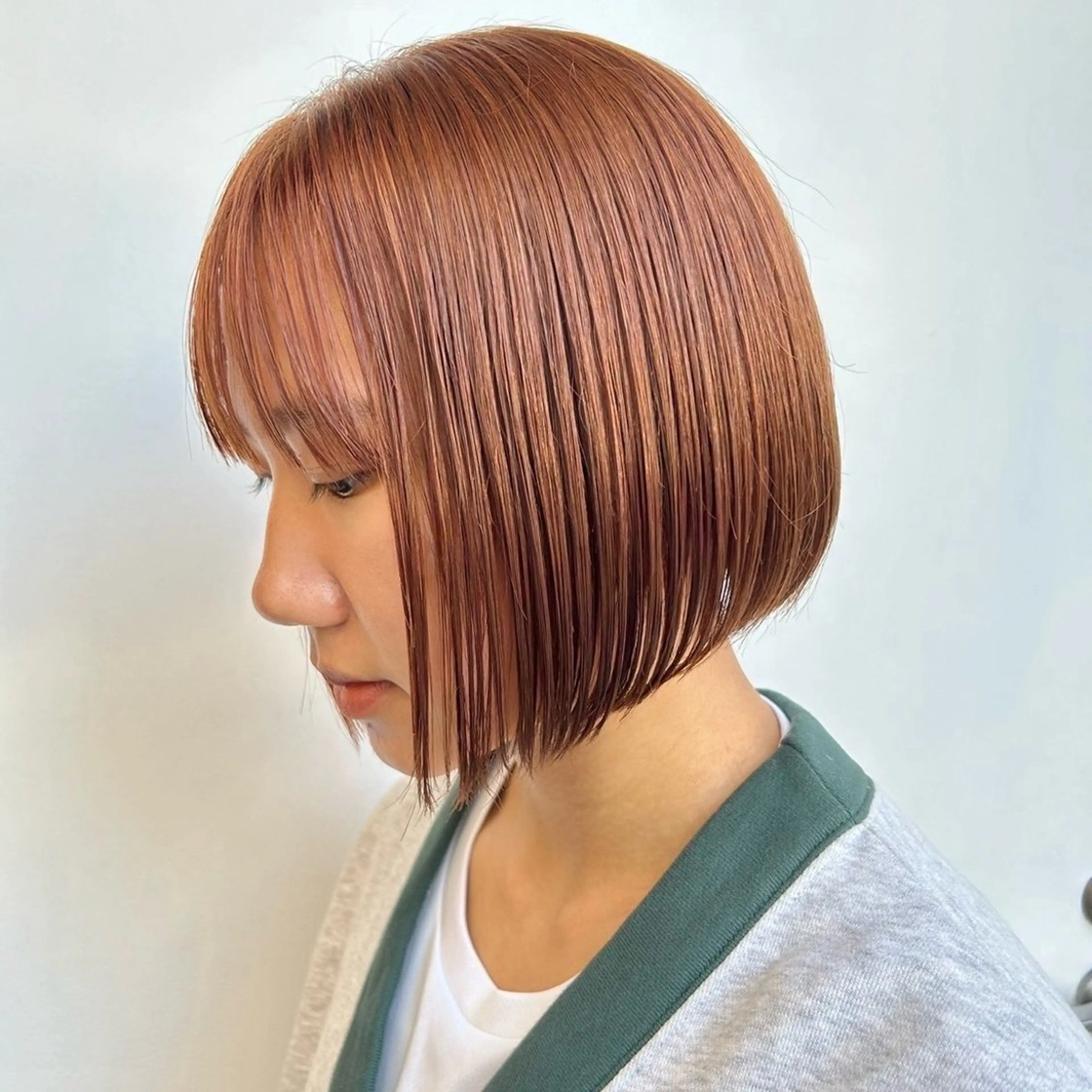 ミディアム カラー カット ヘアカラー トリートメント 🍒中川葵久美🍒 レイヤー/メンズのヘアスタイル