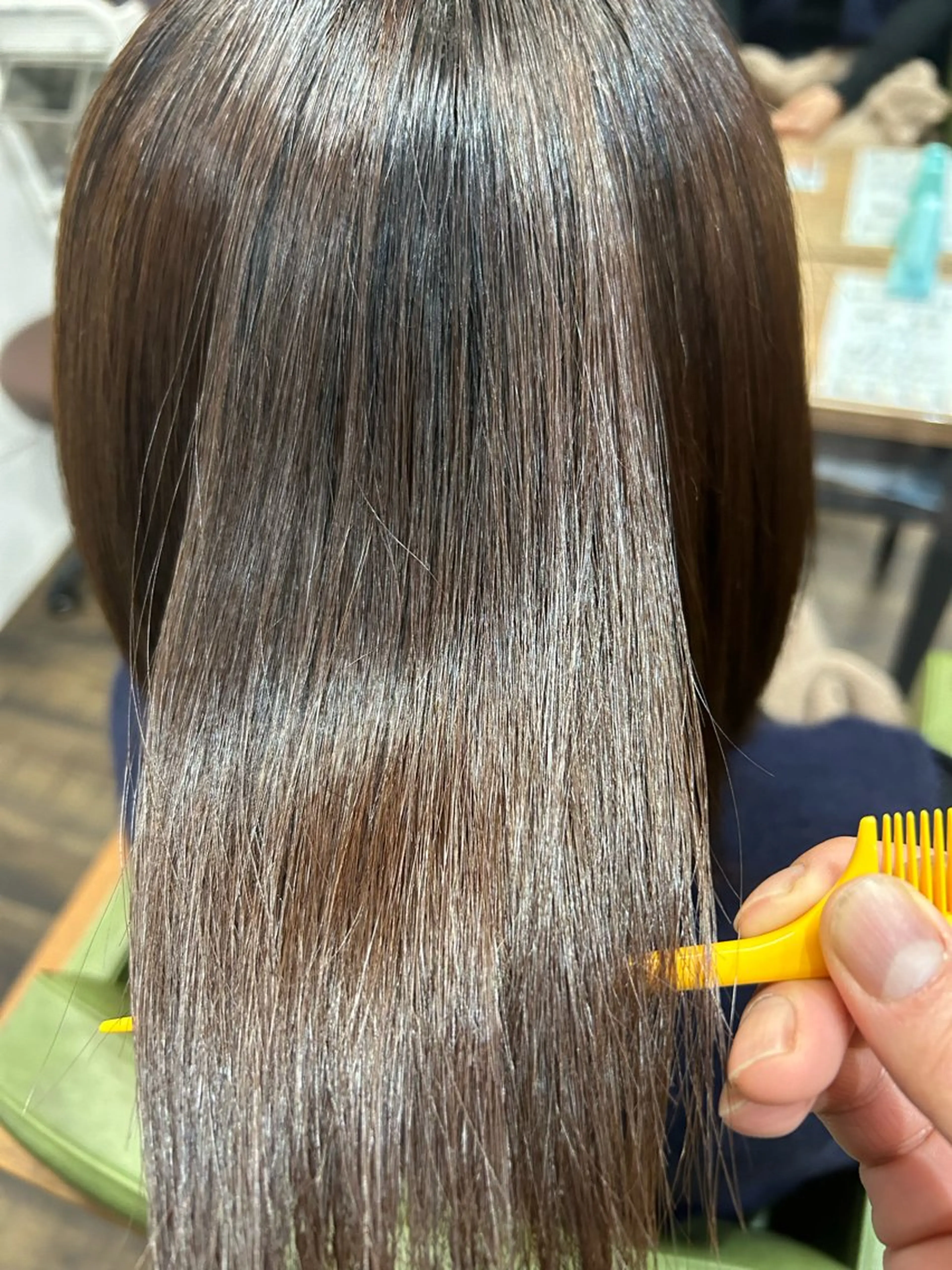 ロング パーマ 縮毛矯正 ストレートパーマ フルヤ タクミのヘアスタイル