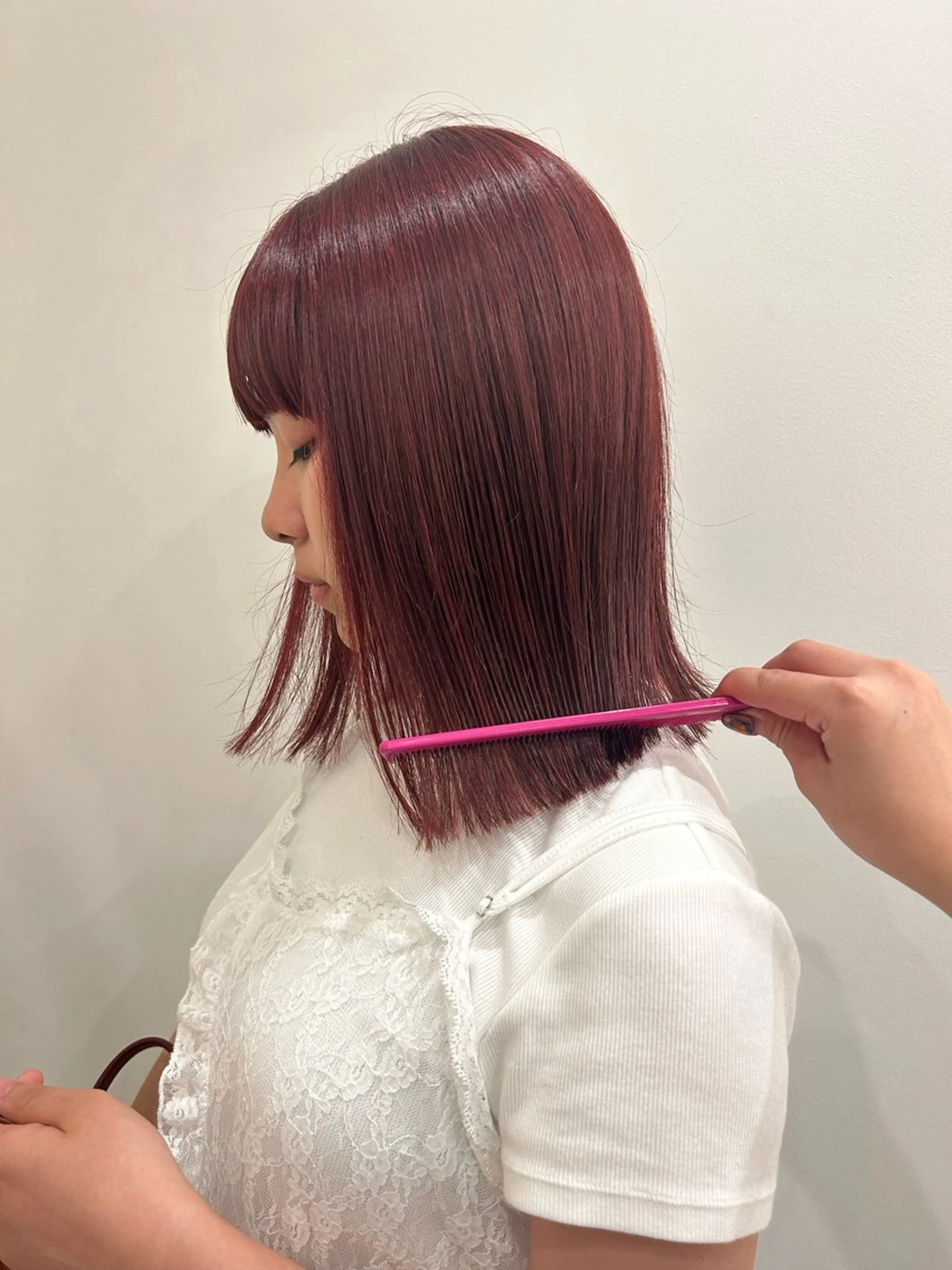 ミディアム ヘアカラー hair&eye🎀 /momoKaのヘアスタイル