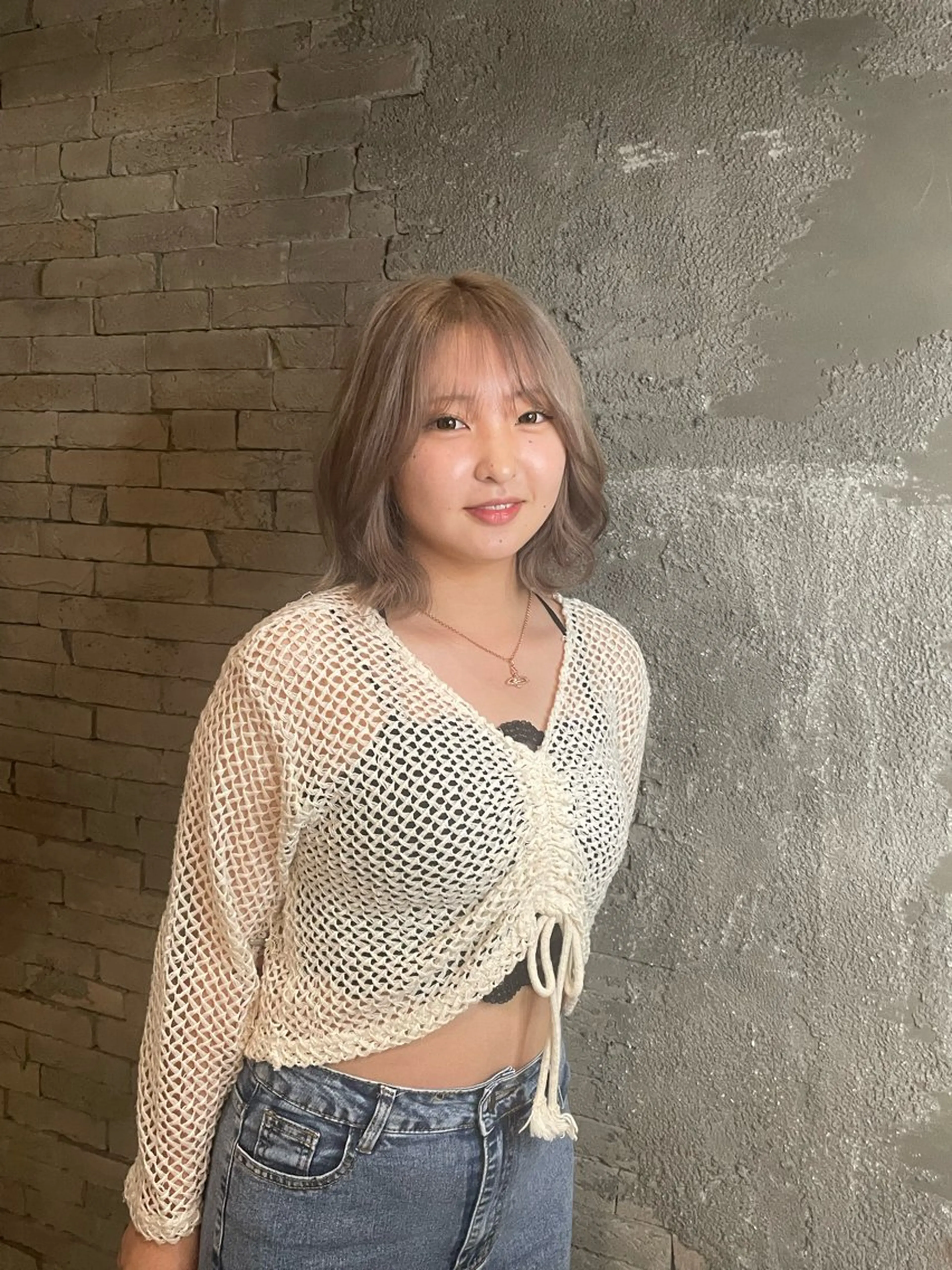 ミディアム 長谷 若奈のヘアスタイル