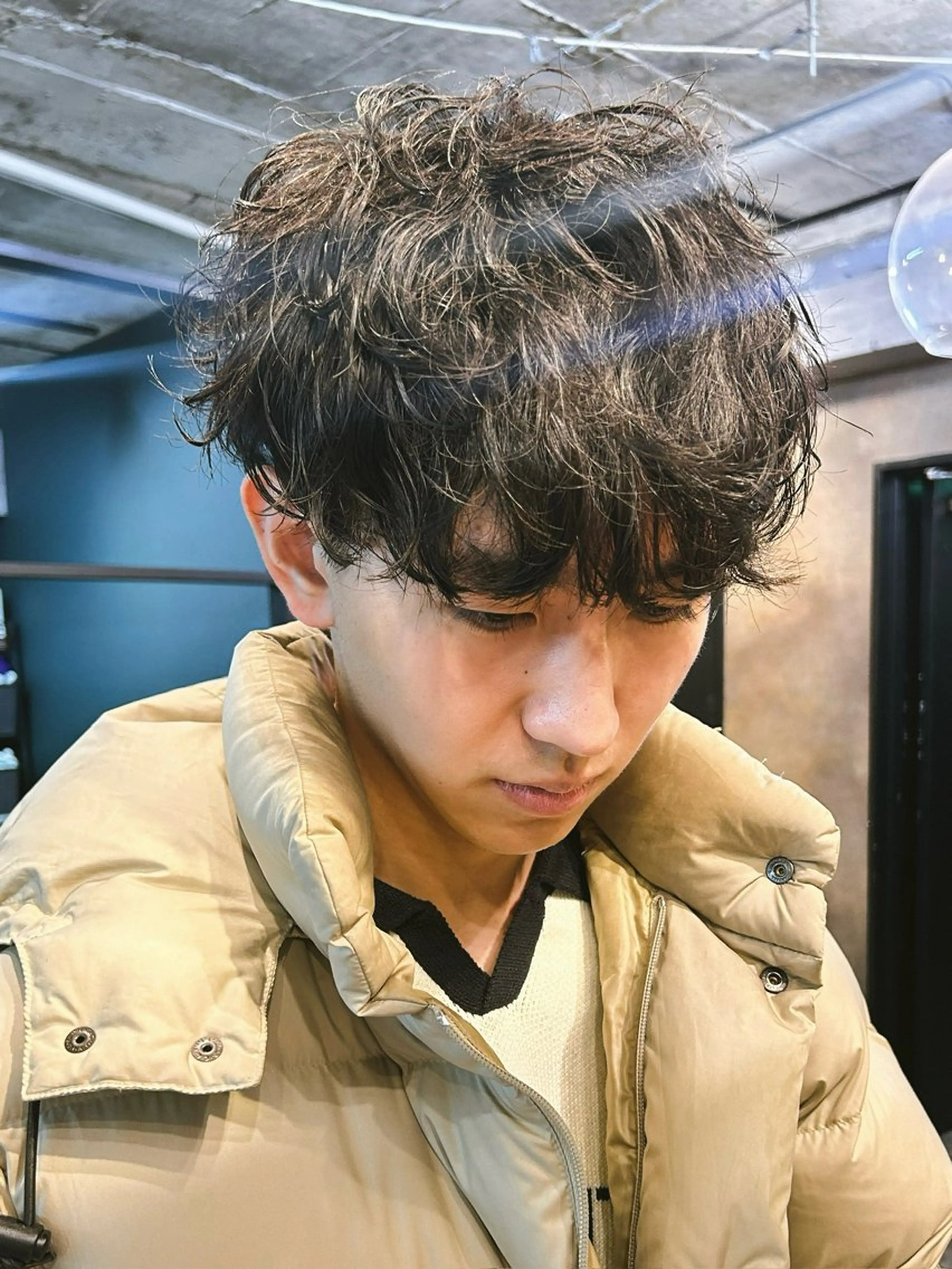 ショート パーマ メンズ メンズパーマ シャドーパーマ ストレートパーマ kazuki iconのヘアスタイル