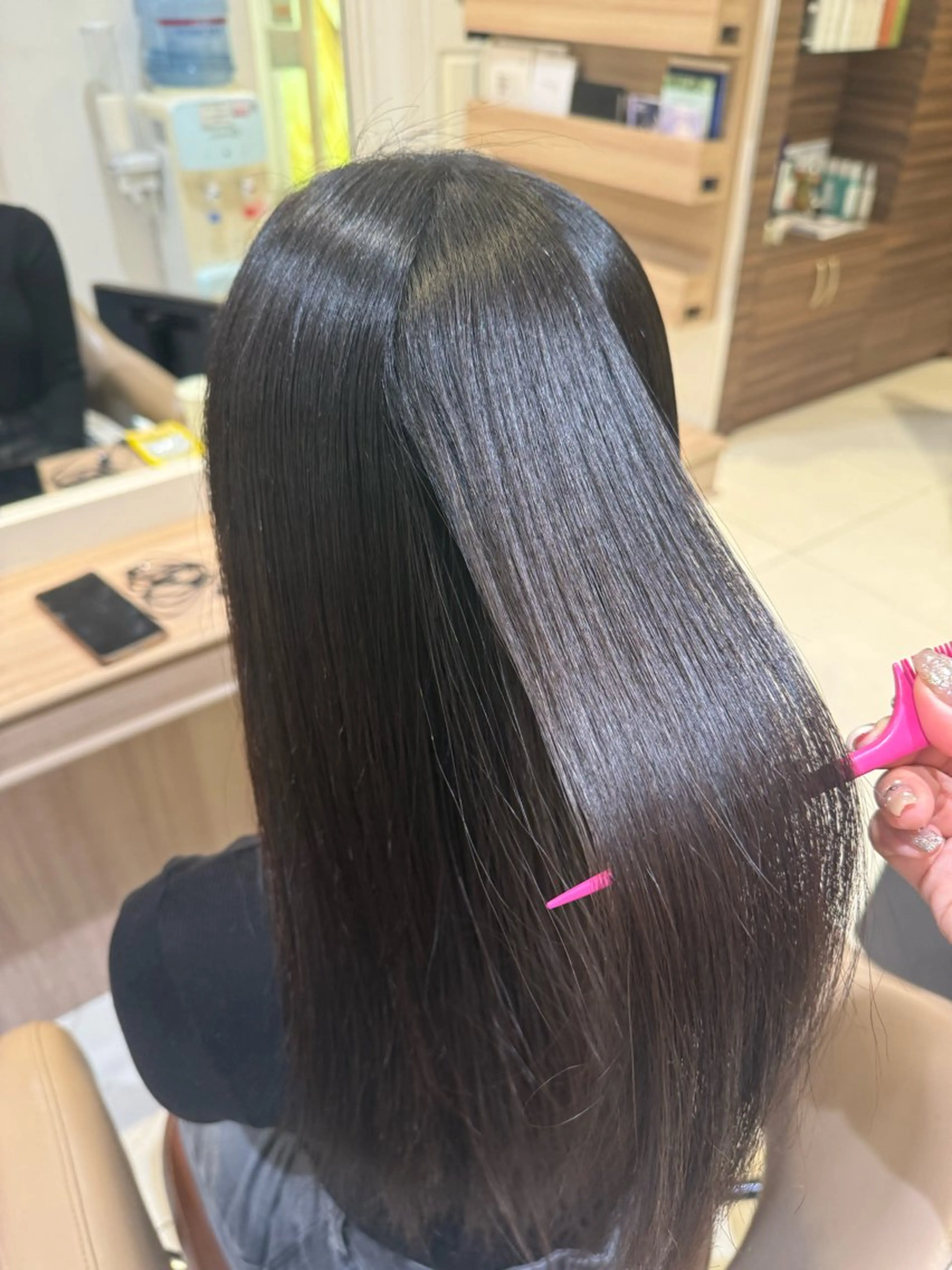 セミロング パーマ カット 縮毛矯正 トリートメント 韓国ヘアメイク🎀/ 縮毛矯正✨山本媛香のヘアスタイル