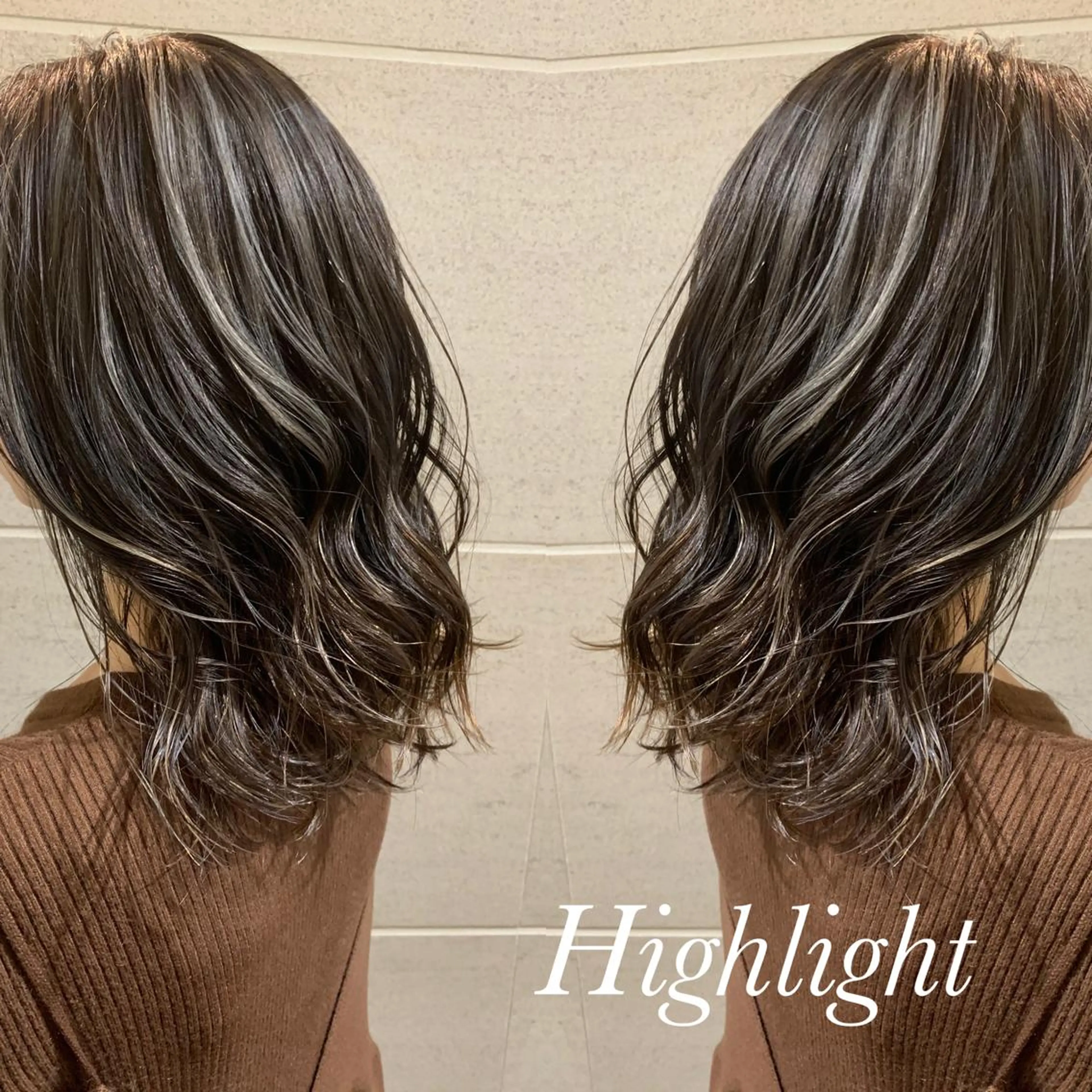 ミディアム カラー ヘアカラー トリートメント カラーなら川嶋宏旭✨ salonLEPIAのヘアスタイル