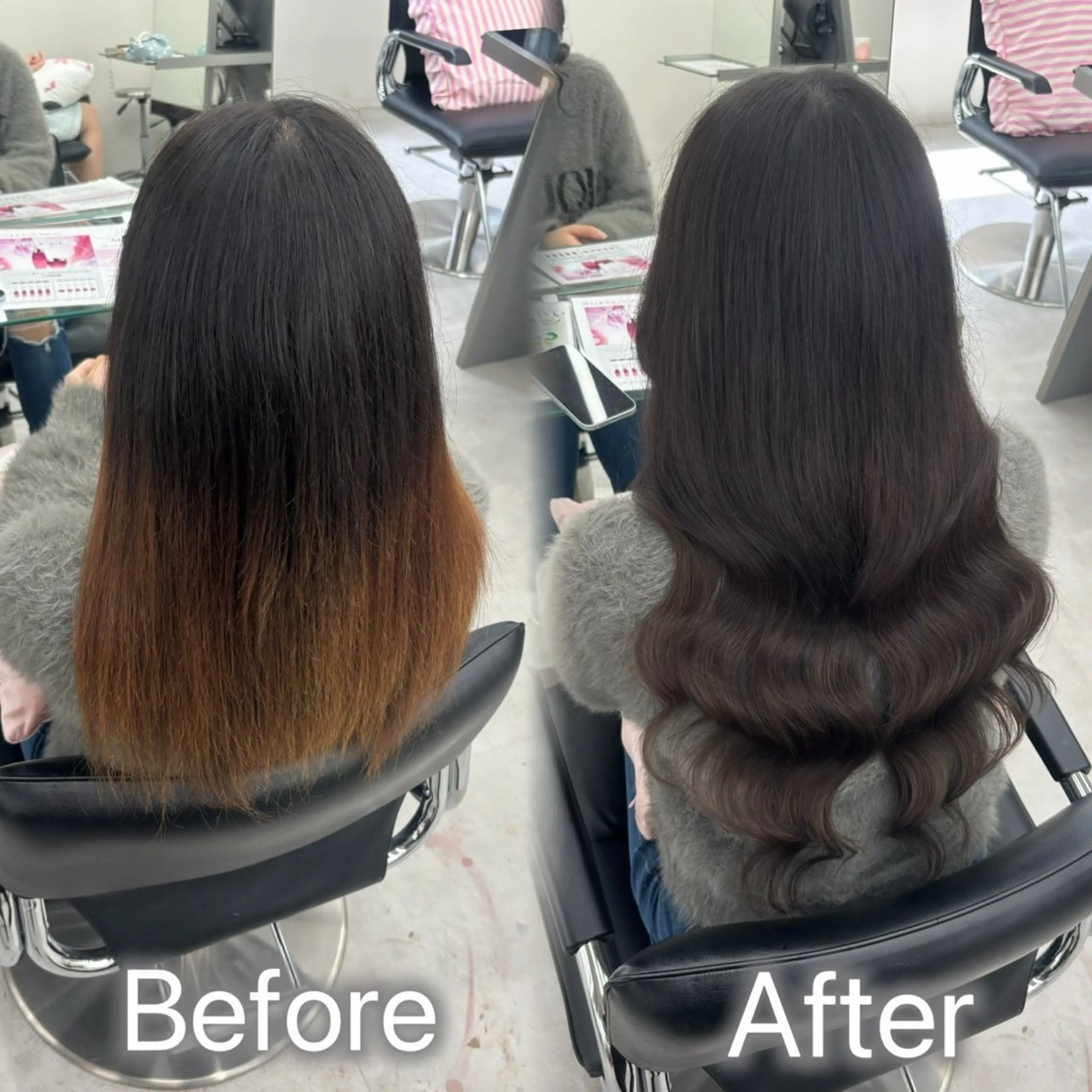 ロング カラー エクステ エクステ エクステ🫧アレンジ ￤横浜  ももはのヘアスタイル