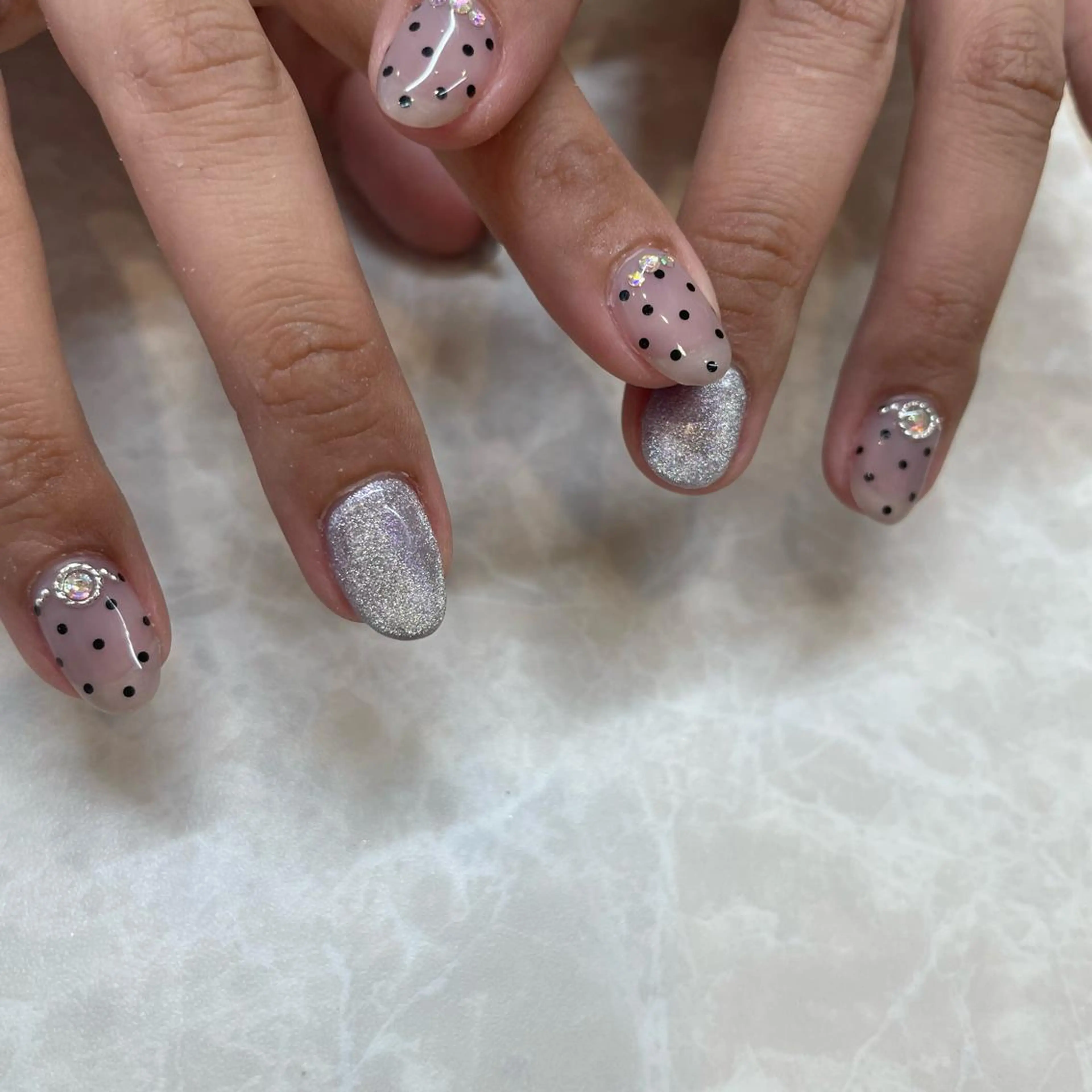 ネイル マグネットネイル パープル FILU MIA.のマツエク・マツパデザイン