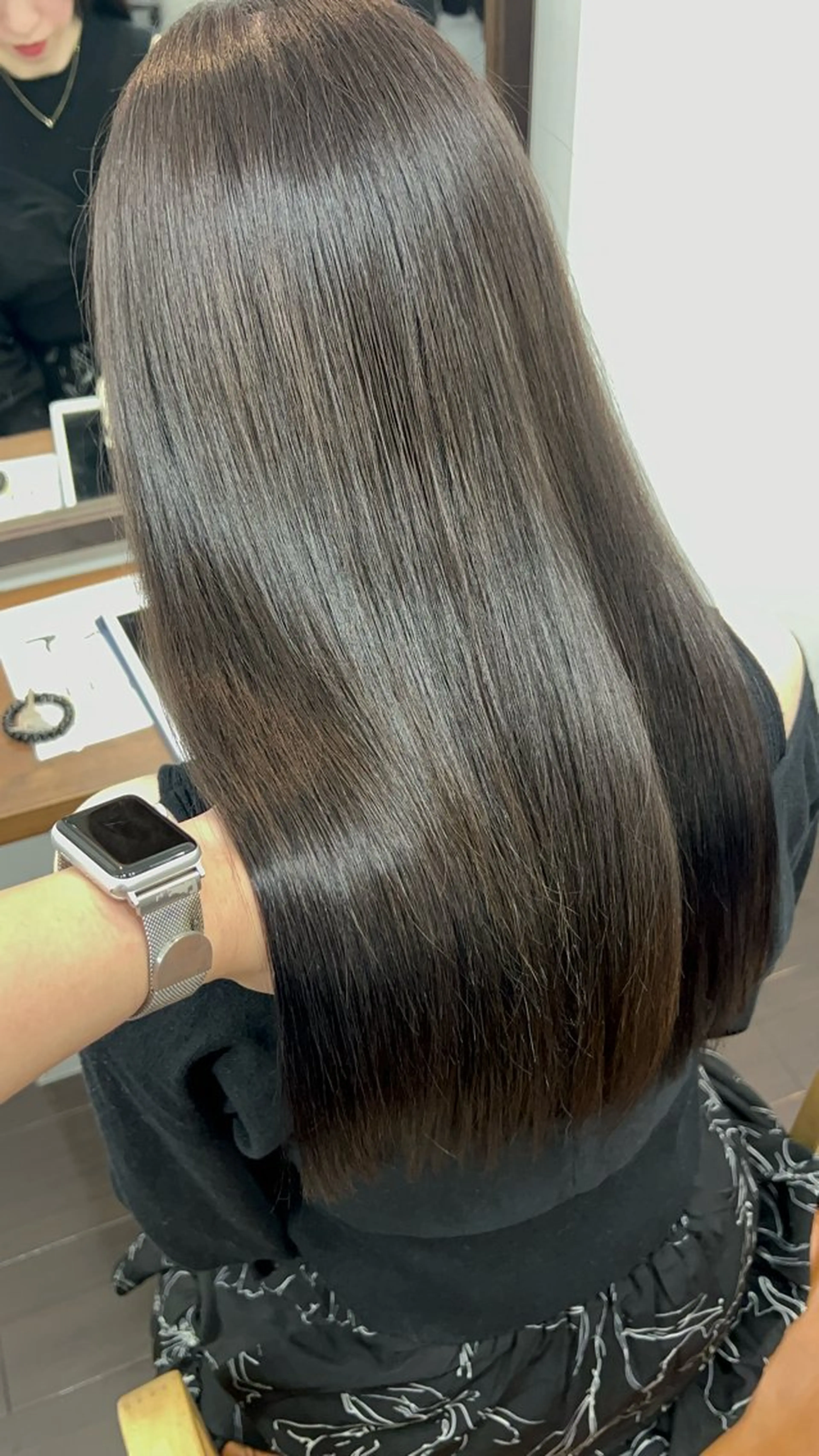 セミロング 名駅/艶韓国風ヘア miyabiのヘアスタイル