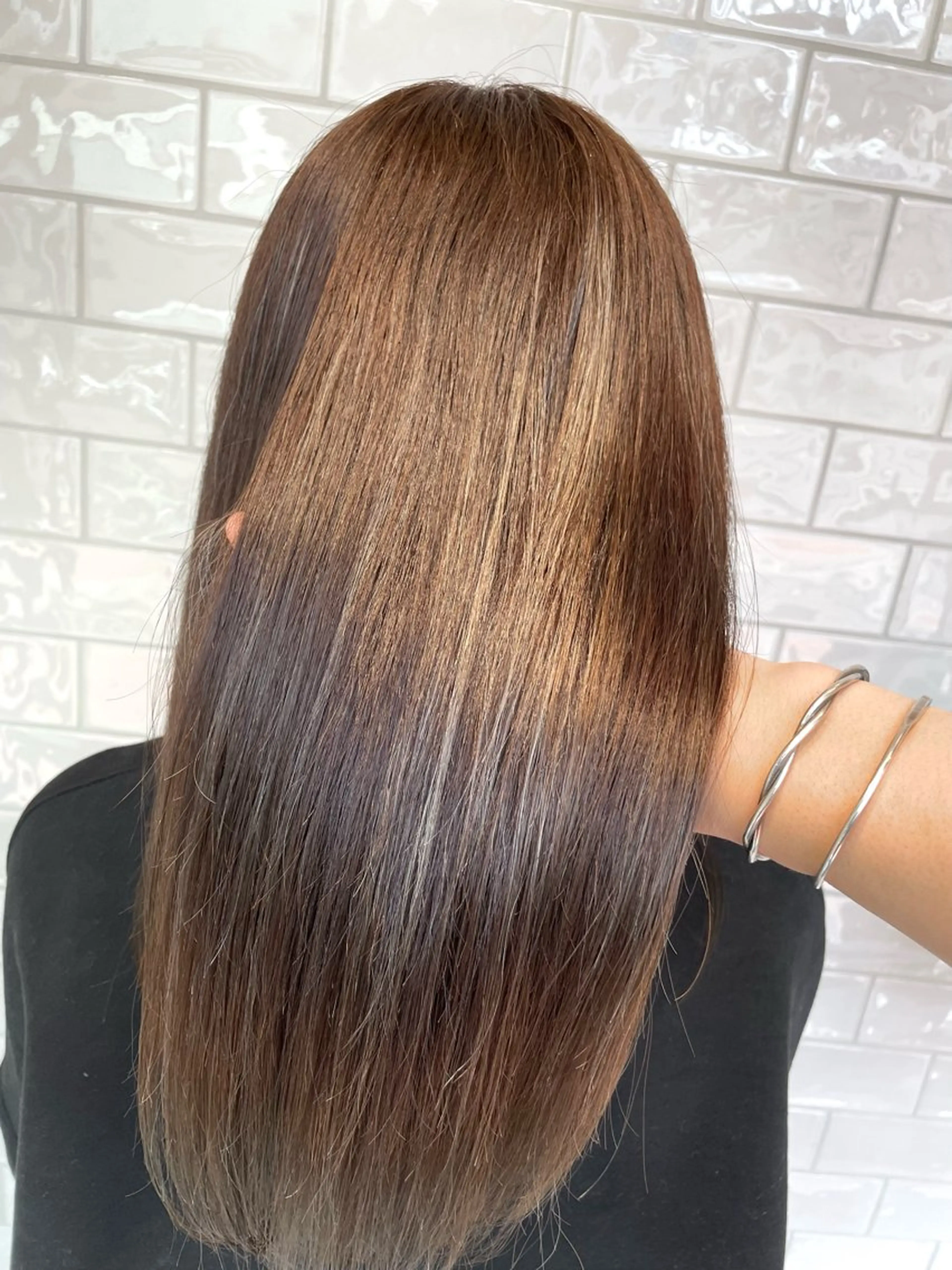 セミロング ヘアカラー トリートメント share salon higashi umeda所属・大阪 美容師 林のヘアスタイル