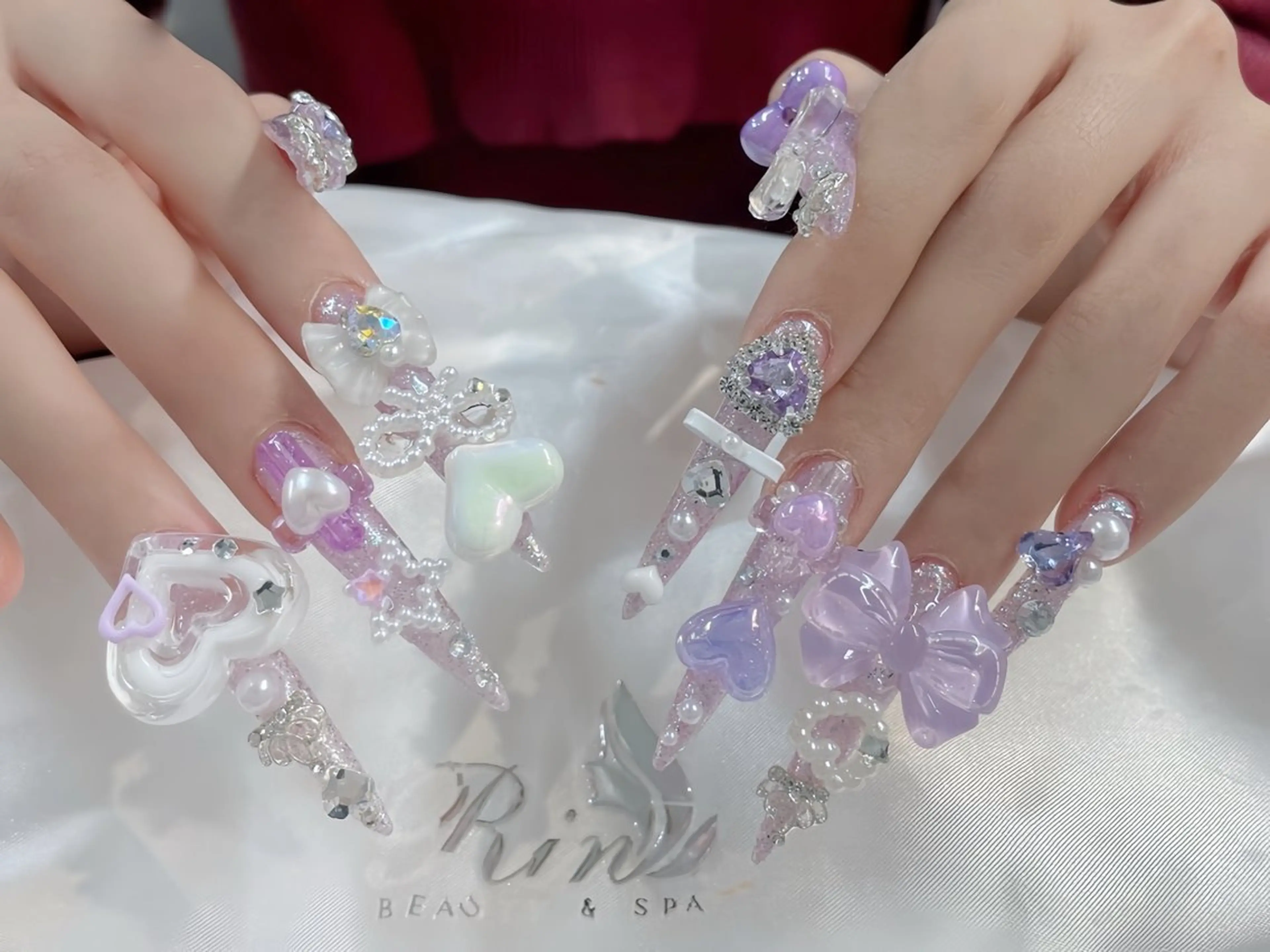 ネイル チークネイル フラッシュネイル フラワーネイル フットネイル ジェルネイル Rin Nail Shinokuboのネイルデザイン