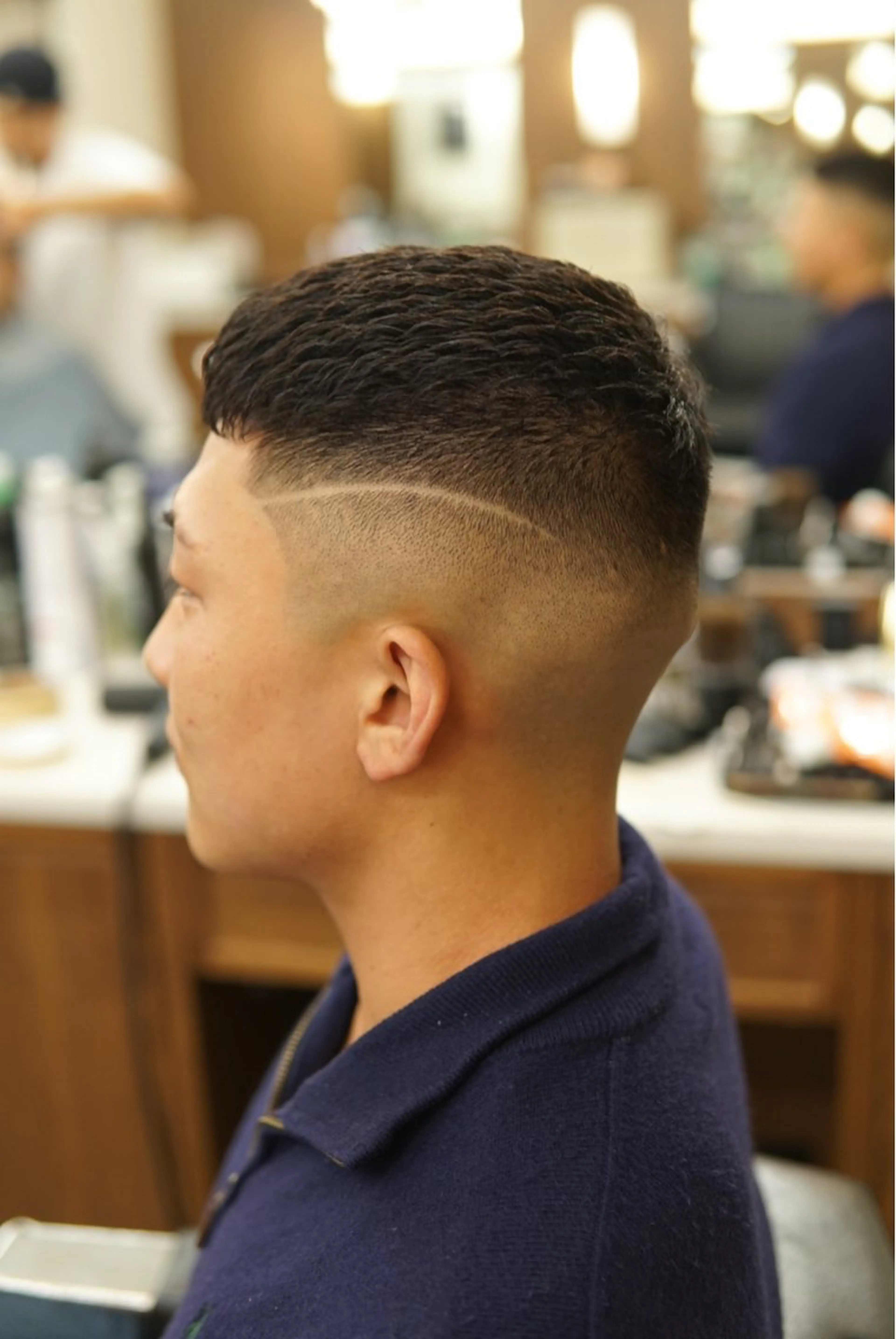 ショート メンズ フェードカット メンズパーマ スキンフェード 竹内　スキンフェード 吉祥寺BARBERのヘアスタイル