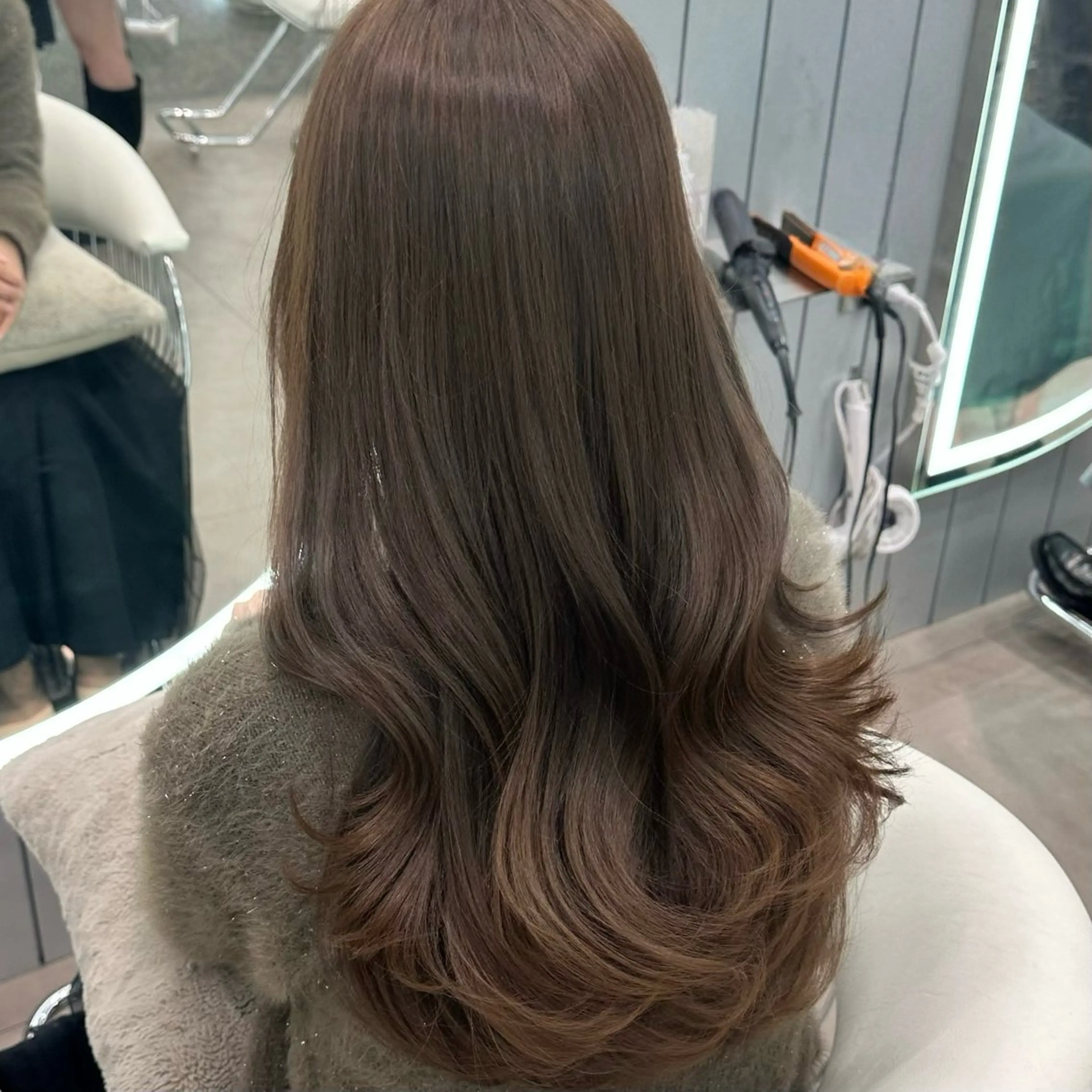 ミディアム カラー ヘアアレンジ ブリーチなしW🎀 髪質改善／はのんのヘアスタイル