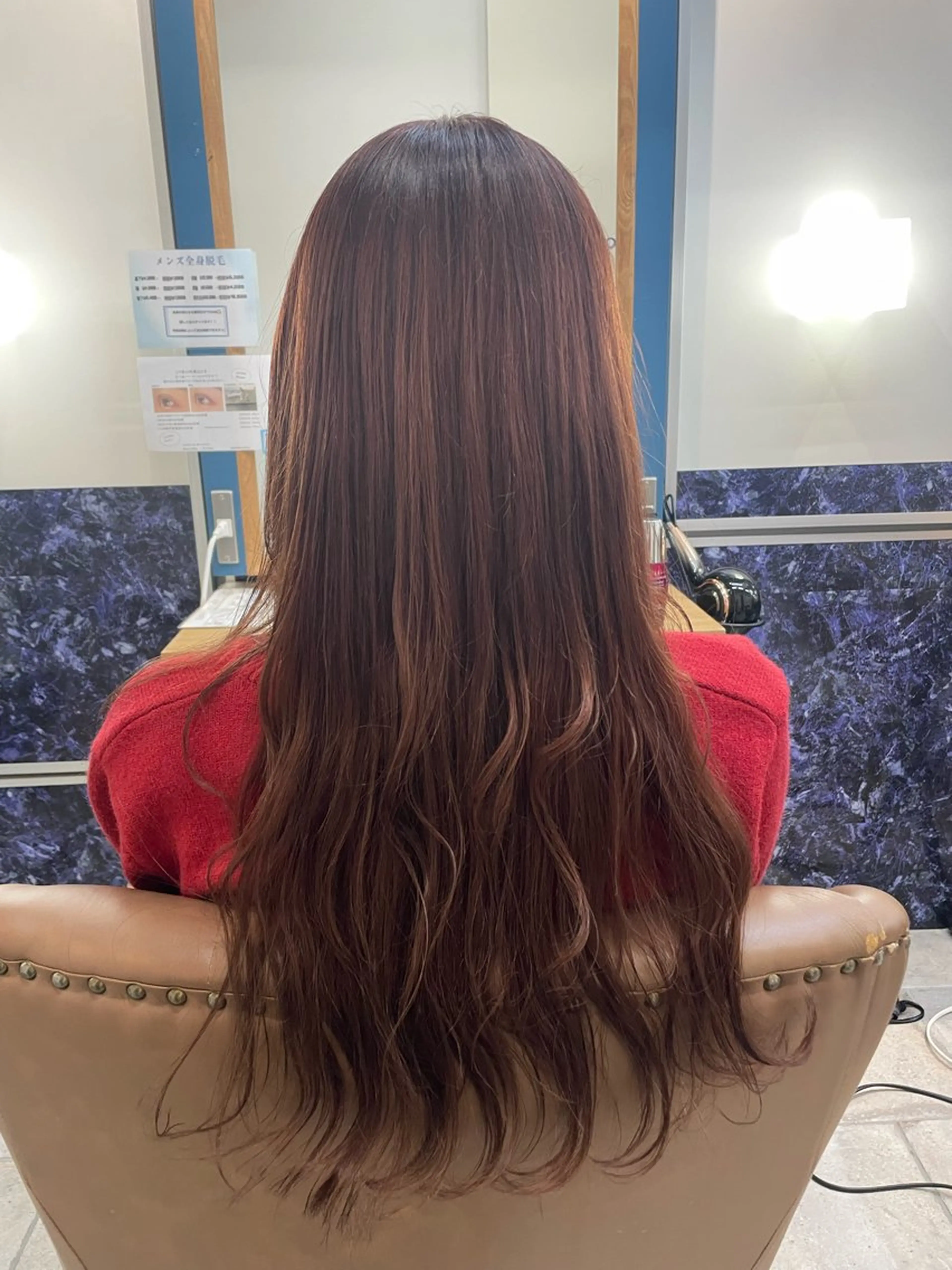 ロング カラー ヘアカラー トリートメント 🍒透明感カラー/ 艶カラー/さくら🍒のヘアスタイル