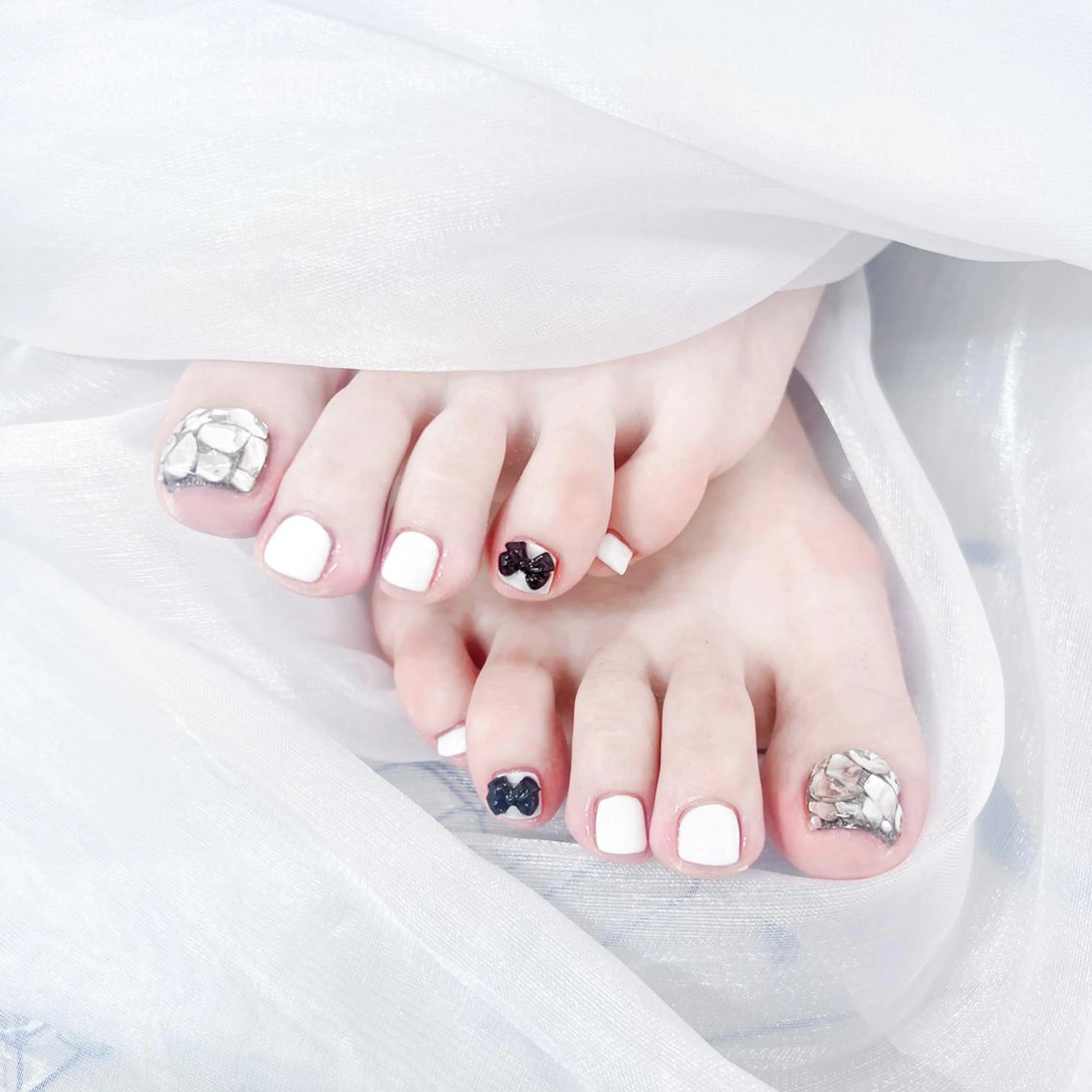 FOOT【オフなし】ワンカラー＋パーツ2個／埋め尽くし2本の写真