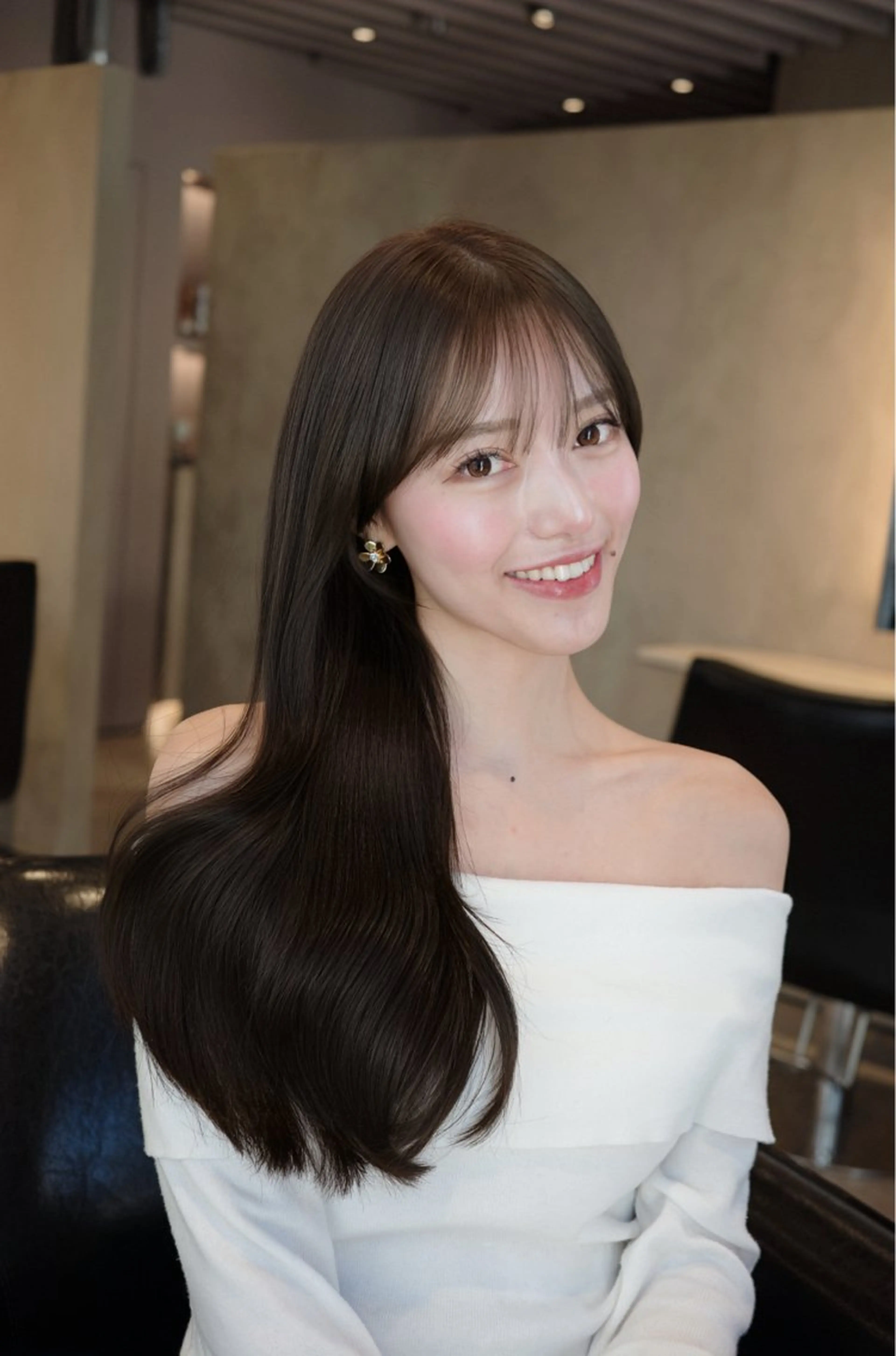 ロング 髪質改善 レイヤーカット 似合わせカット 美顔形成｜レイヤー ｜青山のヘアスタイル