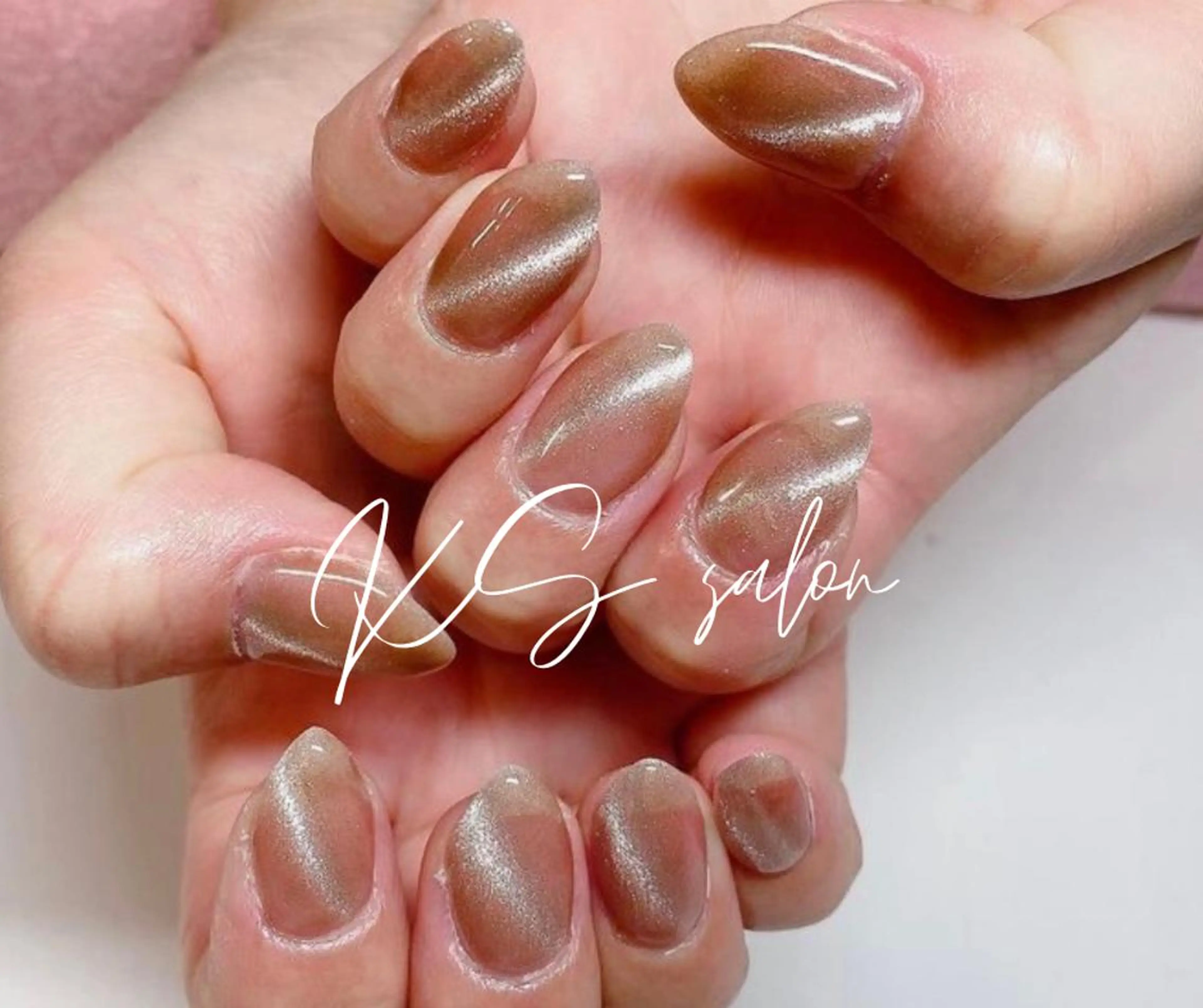 セミロング ネイル マグネットネイル 西院eye fallonのマツエク・マツパデザイン