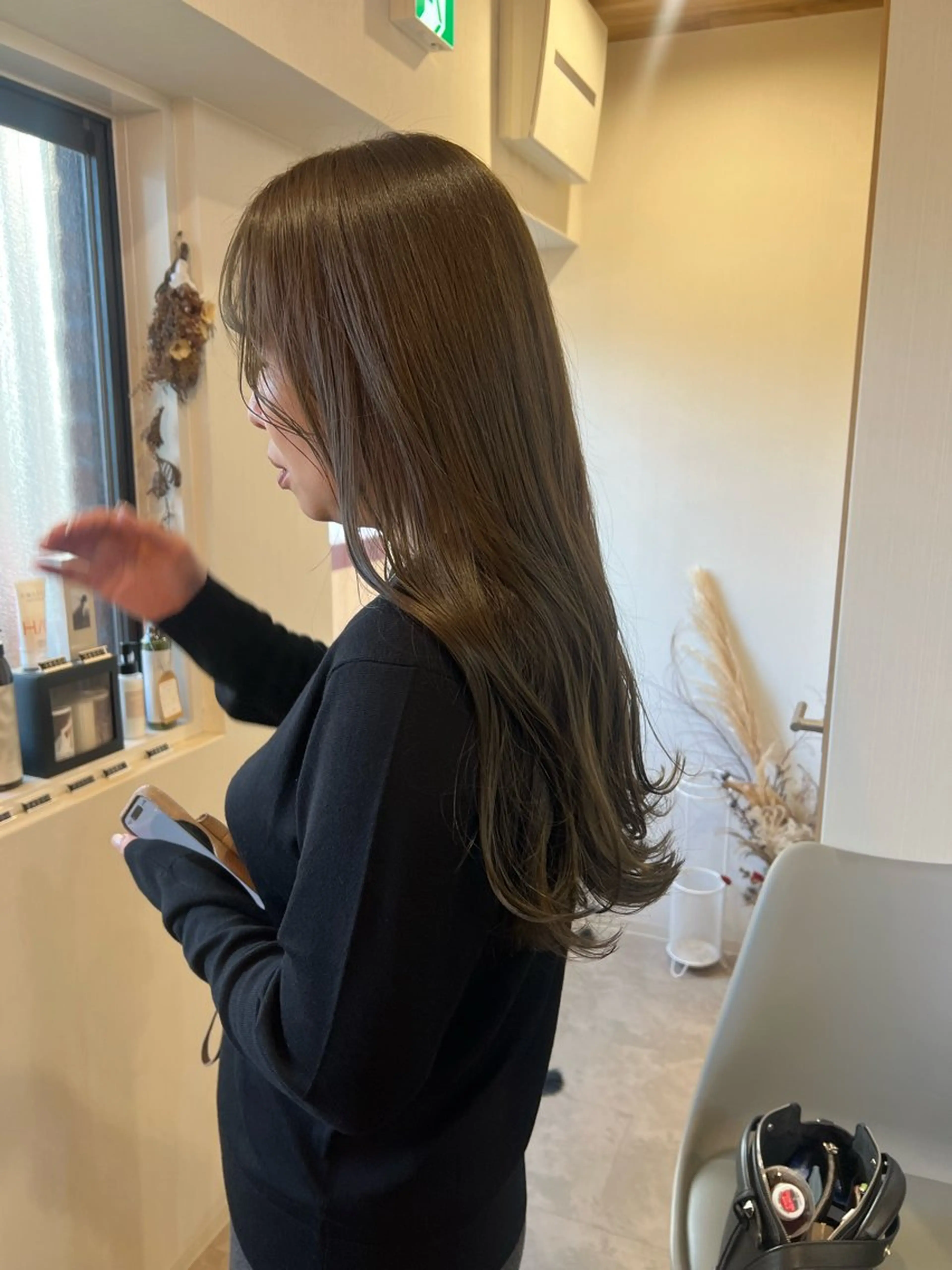 ロング カラー カット ヘアカラー トリートメント トレンドと似合わせ/ マンツーマン/西上楓のヘアスタイル
