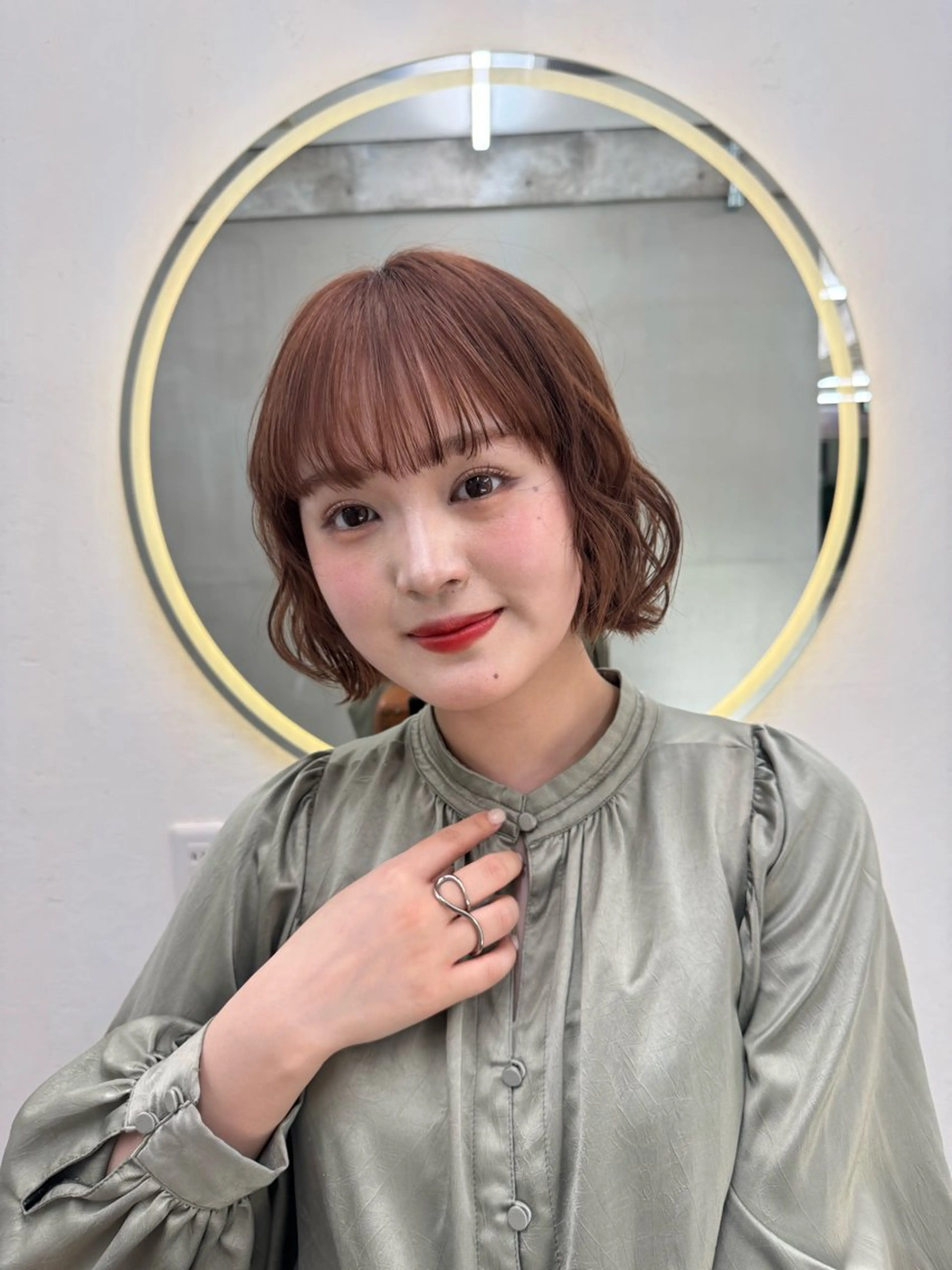 ミディアム 艶髪／レイヤー／ 垢抜け🩵／MARIのヘアスタイル