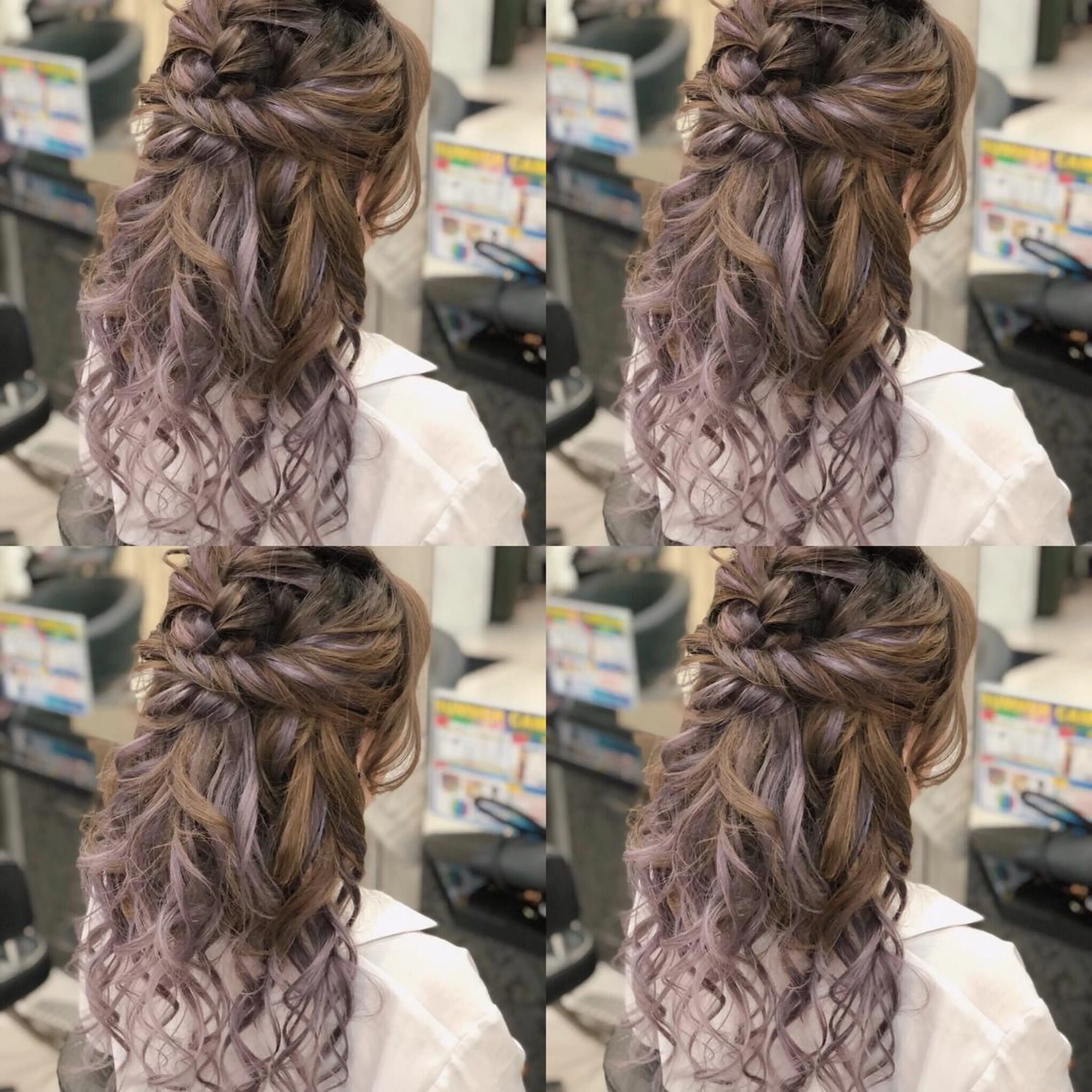 ロング ヘアアレンジ ハーフアップ ヘアセット 🌷MAYU 🌷のヘアスタイル