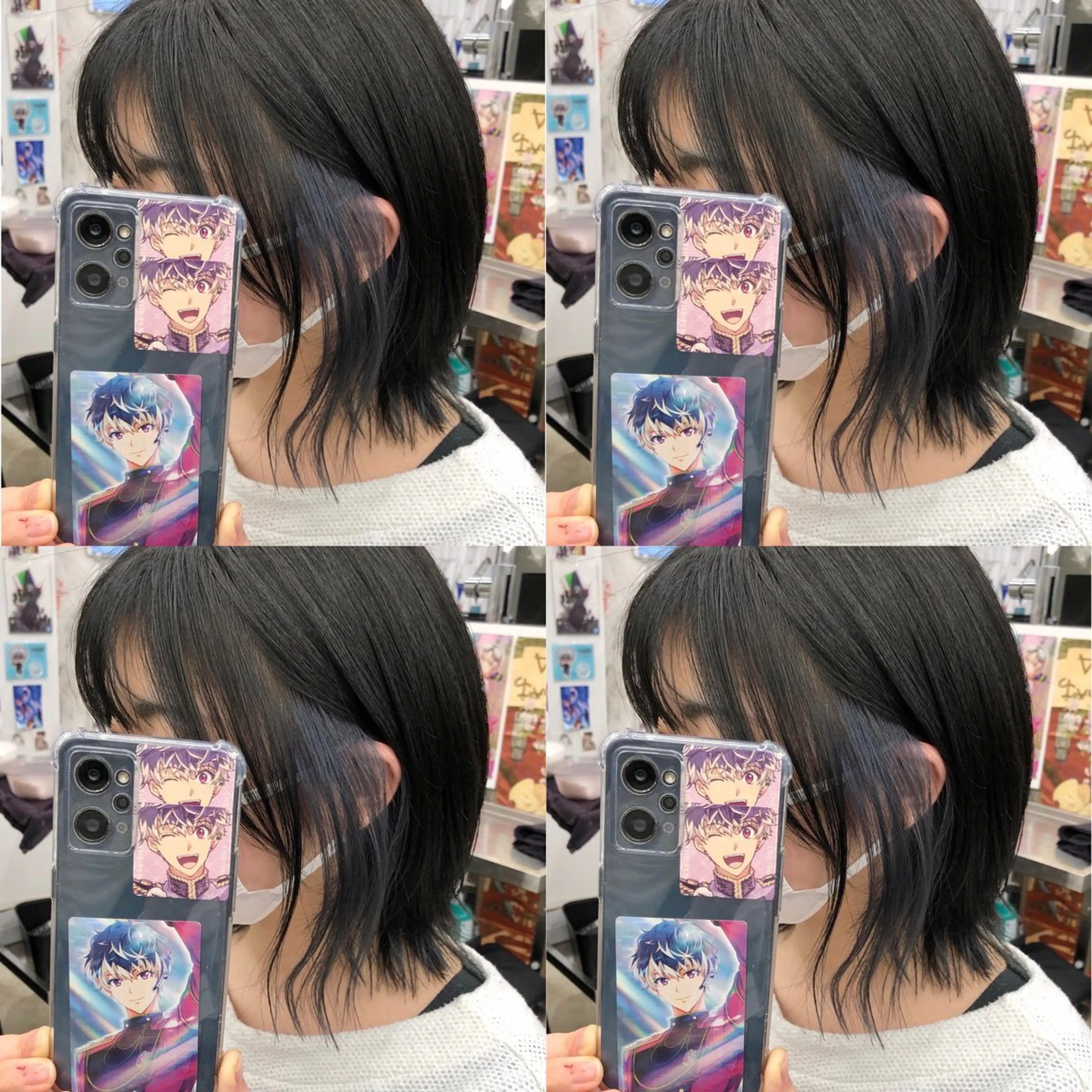 ミディアム カラー ブリーチ イヤリングカラー インナーカラー ウルフカット カット ヘアカラー トリートメント 推しカラー✨ オタク美容師ユウカのヘアスタイル