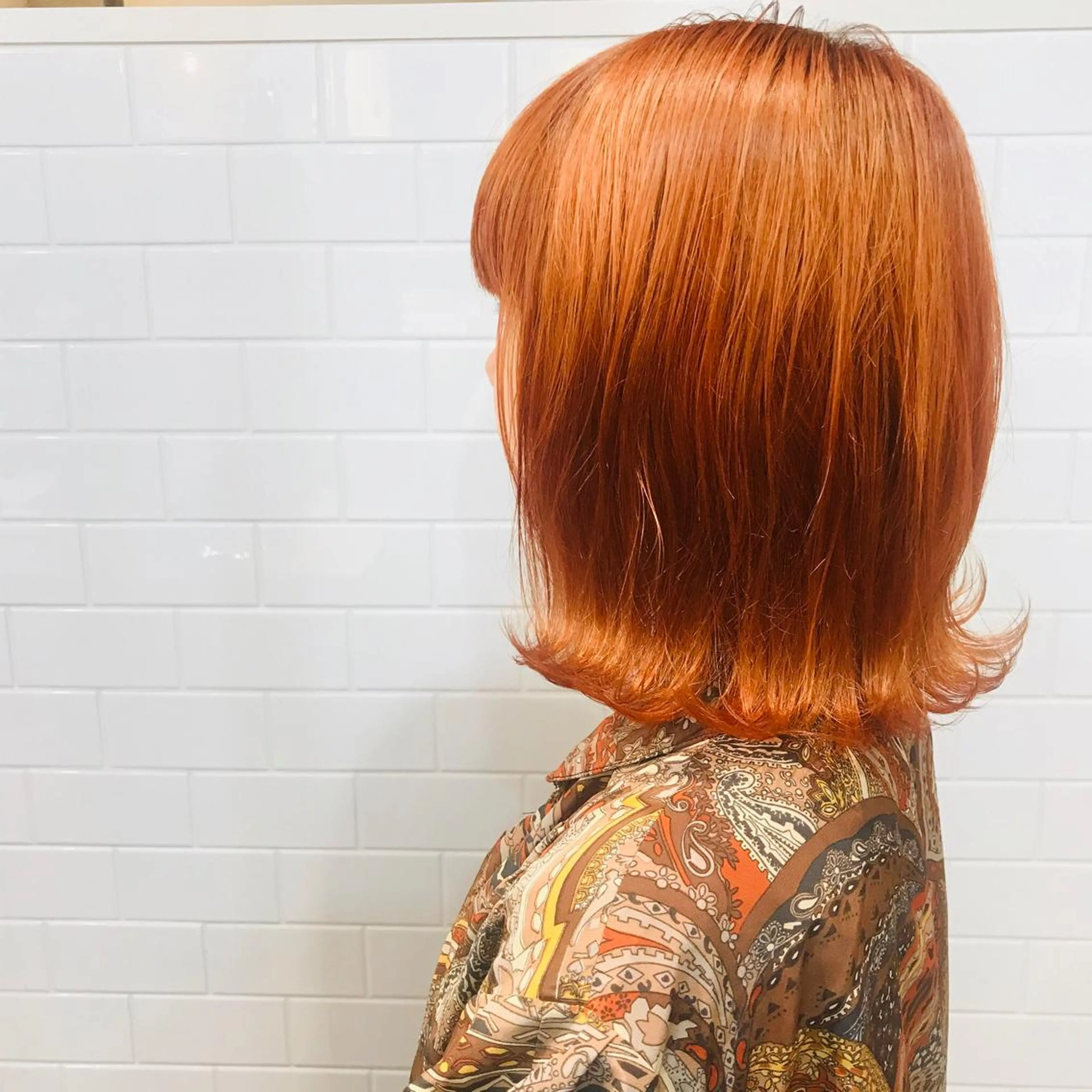 ミディアム カラー カット ヘアカラー トリートメント しのはら まどかのヘアスタイル