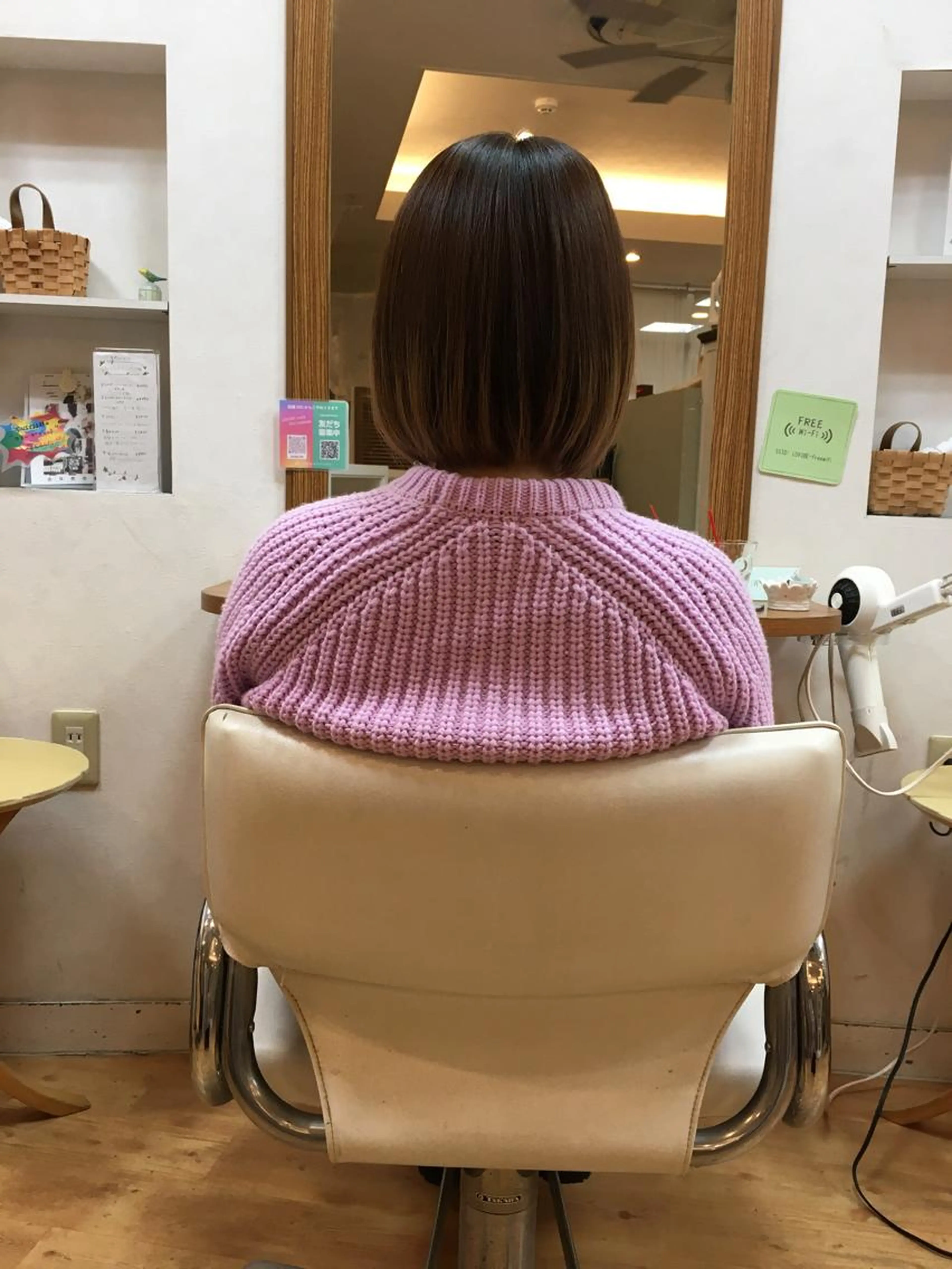 カット➕ミルボンリペアトリ—トメント乾燥・パサつき改善✨しっとりツヤ髪へ カラ—、アイロン等で傷ついた髪を内側から補修の写真