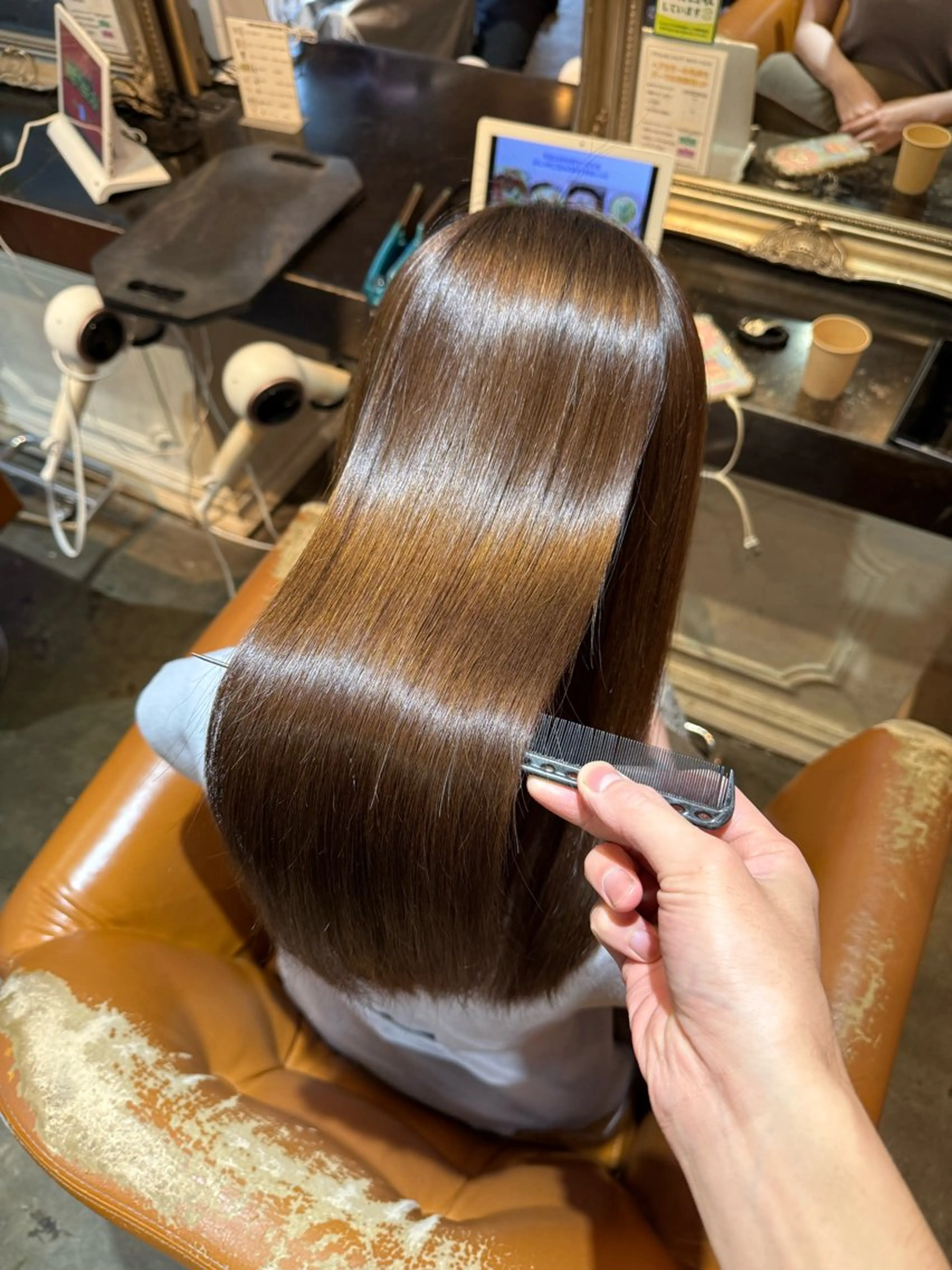 ロング カット 縮毛矯正 トリートメント 髪質改善/美髪矯正 林田和真のヘアスタイル