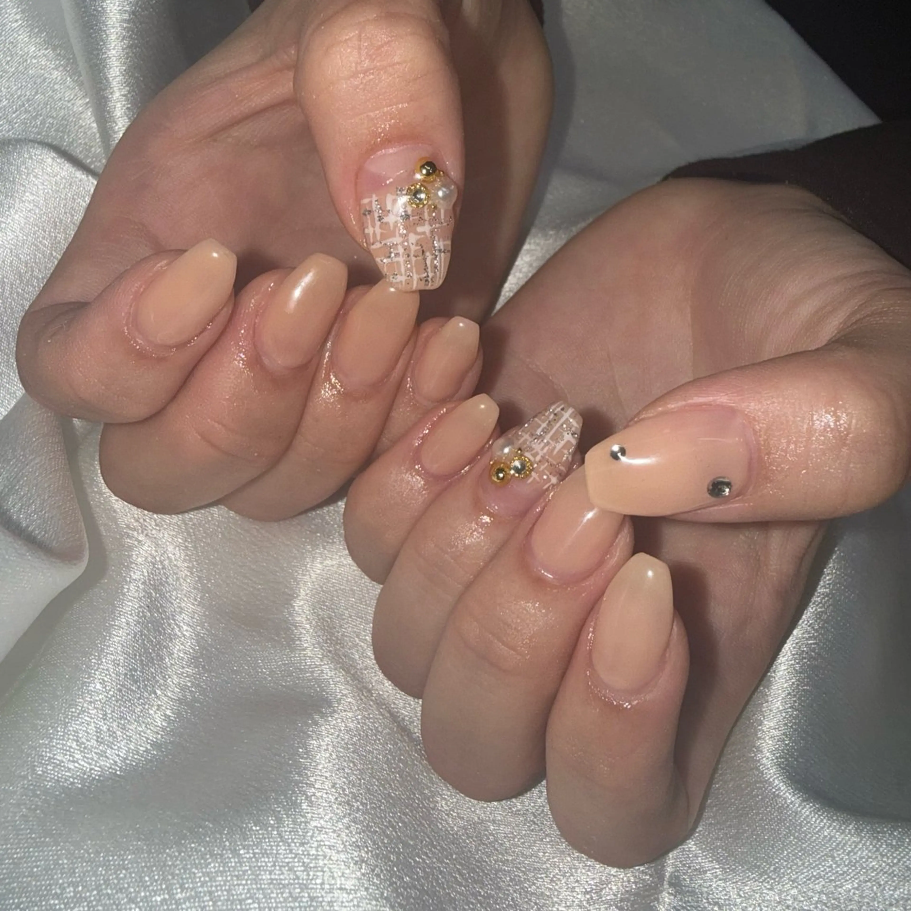 ネイル ツイードネイル ハンドネイル ★Rinail... .のネイルデザイン