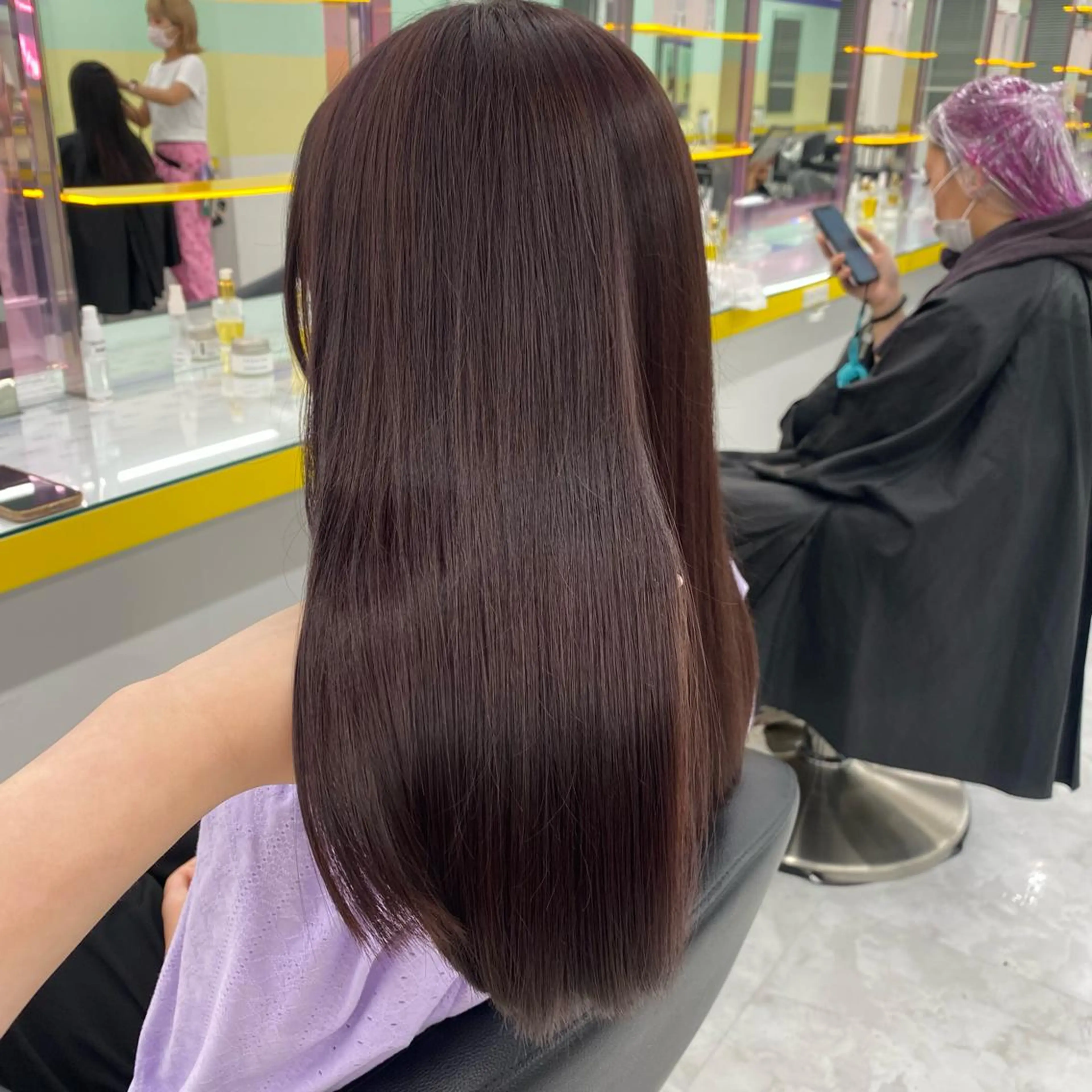 ロング カラー パーマ ヘアアレンジ メンズ キッズ ネイル マツエク・マツパ アイブロウ Lumo所属・💖横浜ブリーチなし 💖MIHOのヘアスタイル