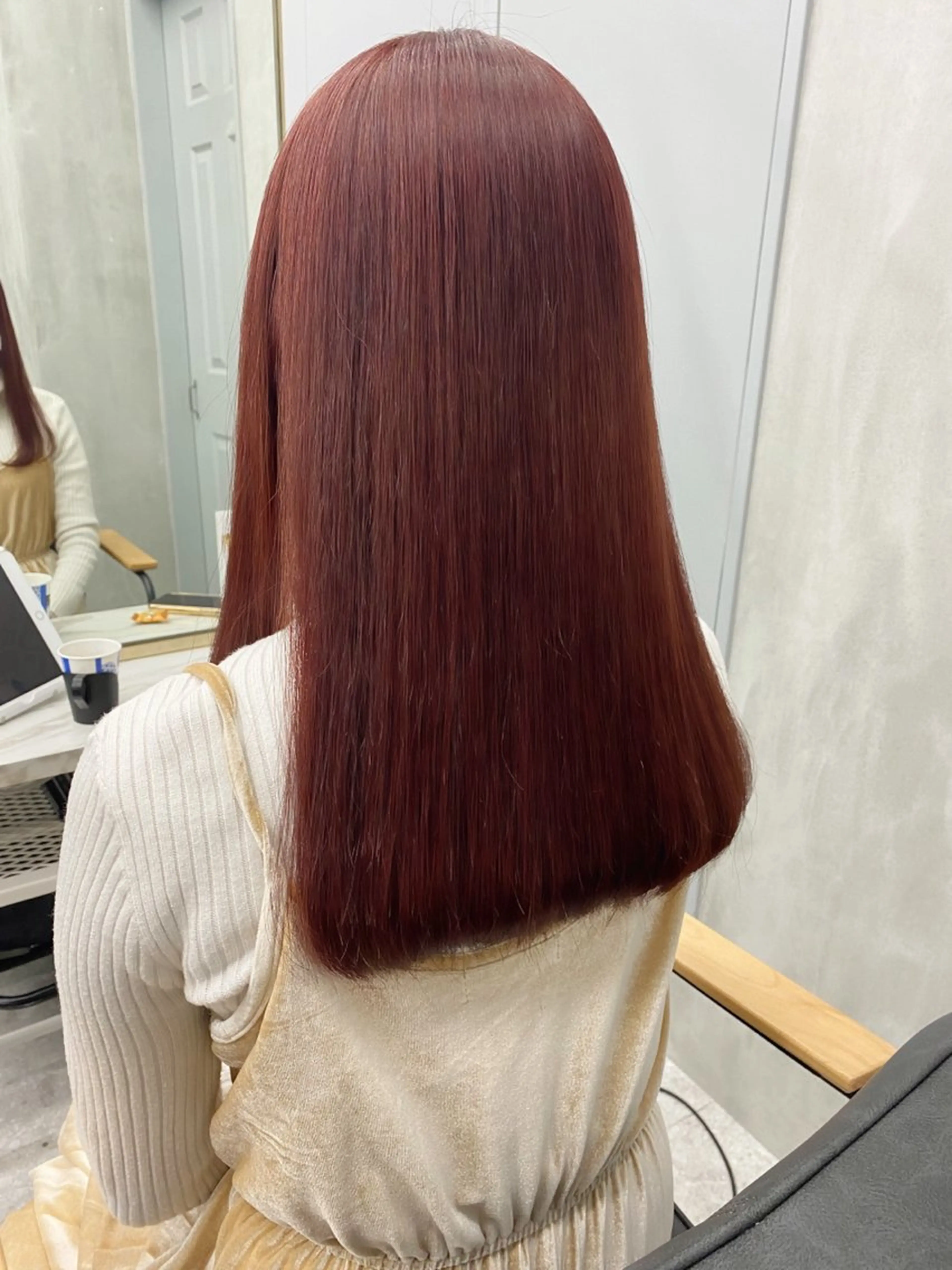 ミディアム カラー カット ヘアカラー トリートメント ヘッドスパ ヘアセット 🌈艶髪人気№１🌈 newi池袋店⭐江口のヘアスタイル