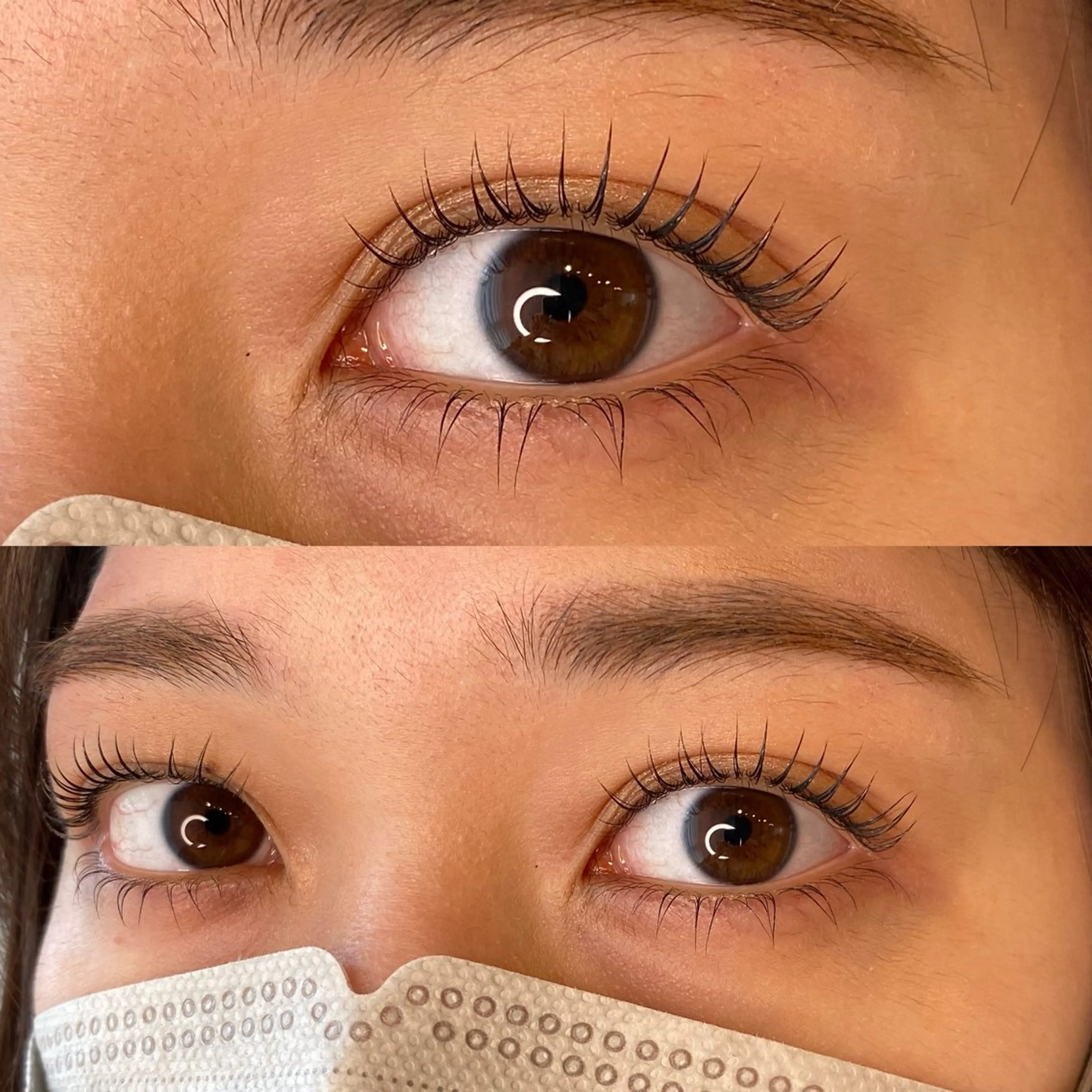 マツエク・マツパ 下まつげエクステ 一重×まつ毛パーマ aien yuのマツエク・マツパデザイン