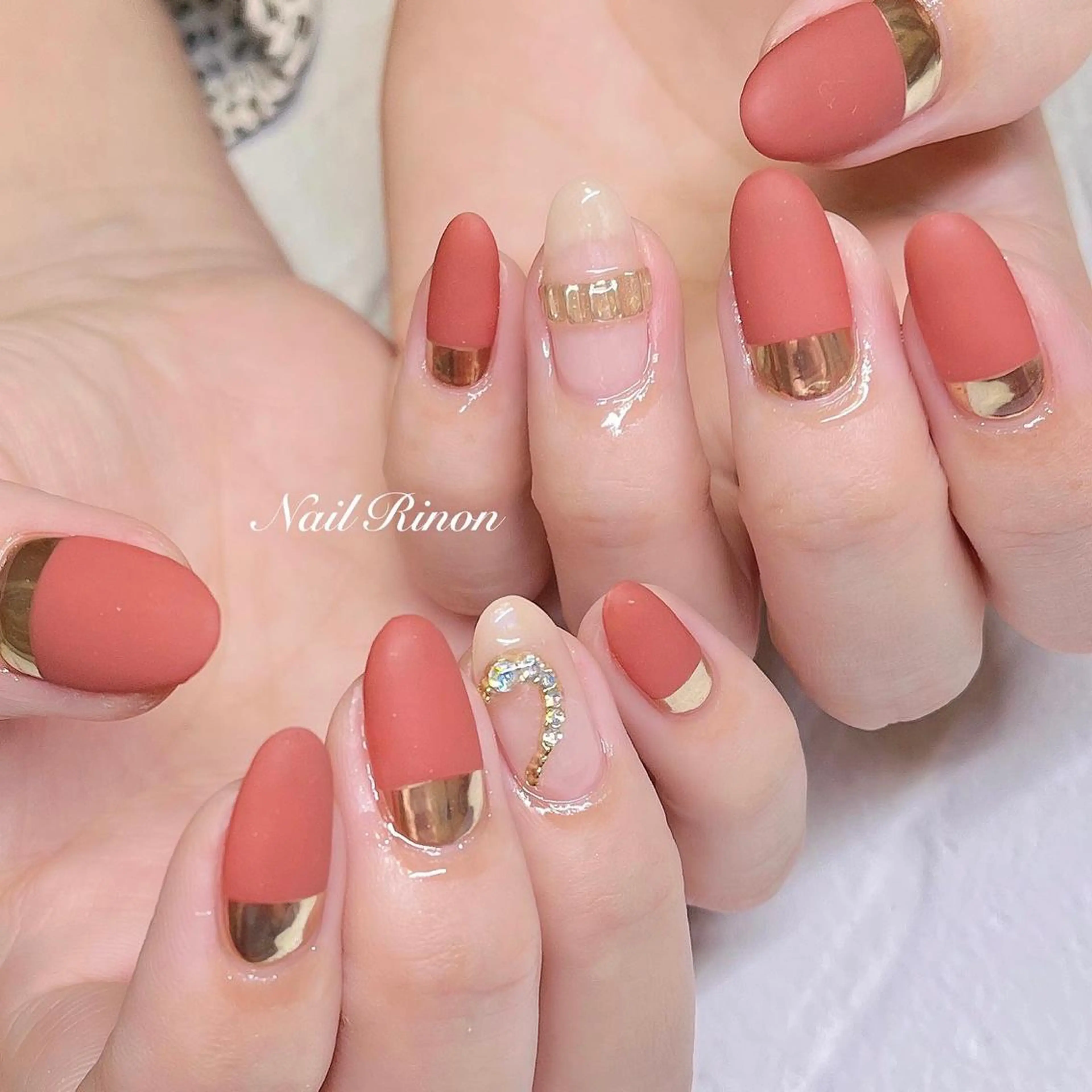 ネイル マットネイル Nail Rinonのネイルデザイン