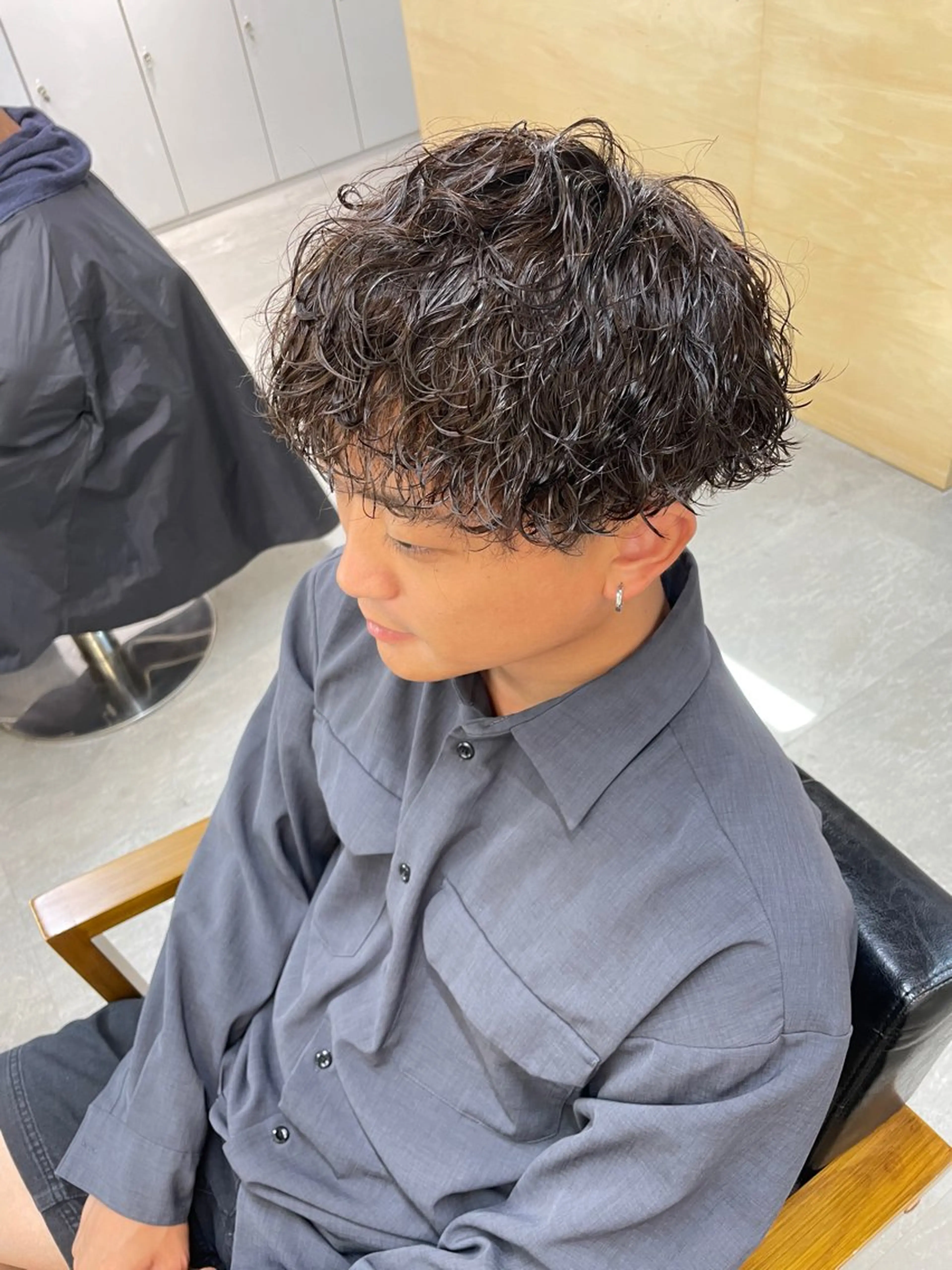 パーマ メンズ カット パーマ マエダ リョウのヘアスタイル