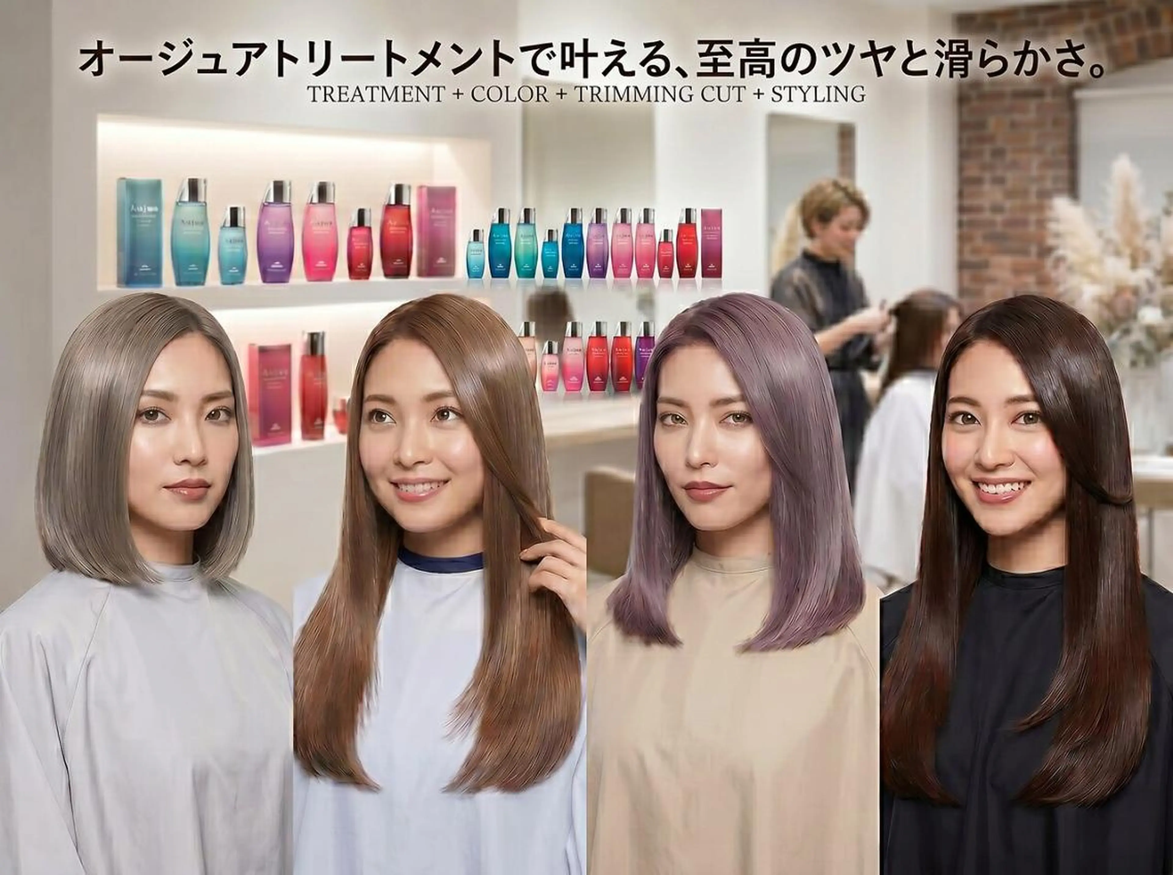 ショート カット ヘアカラー トリートメント 出口 駿光のヘアスタイル