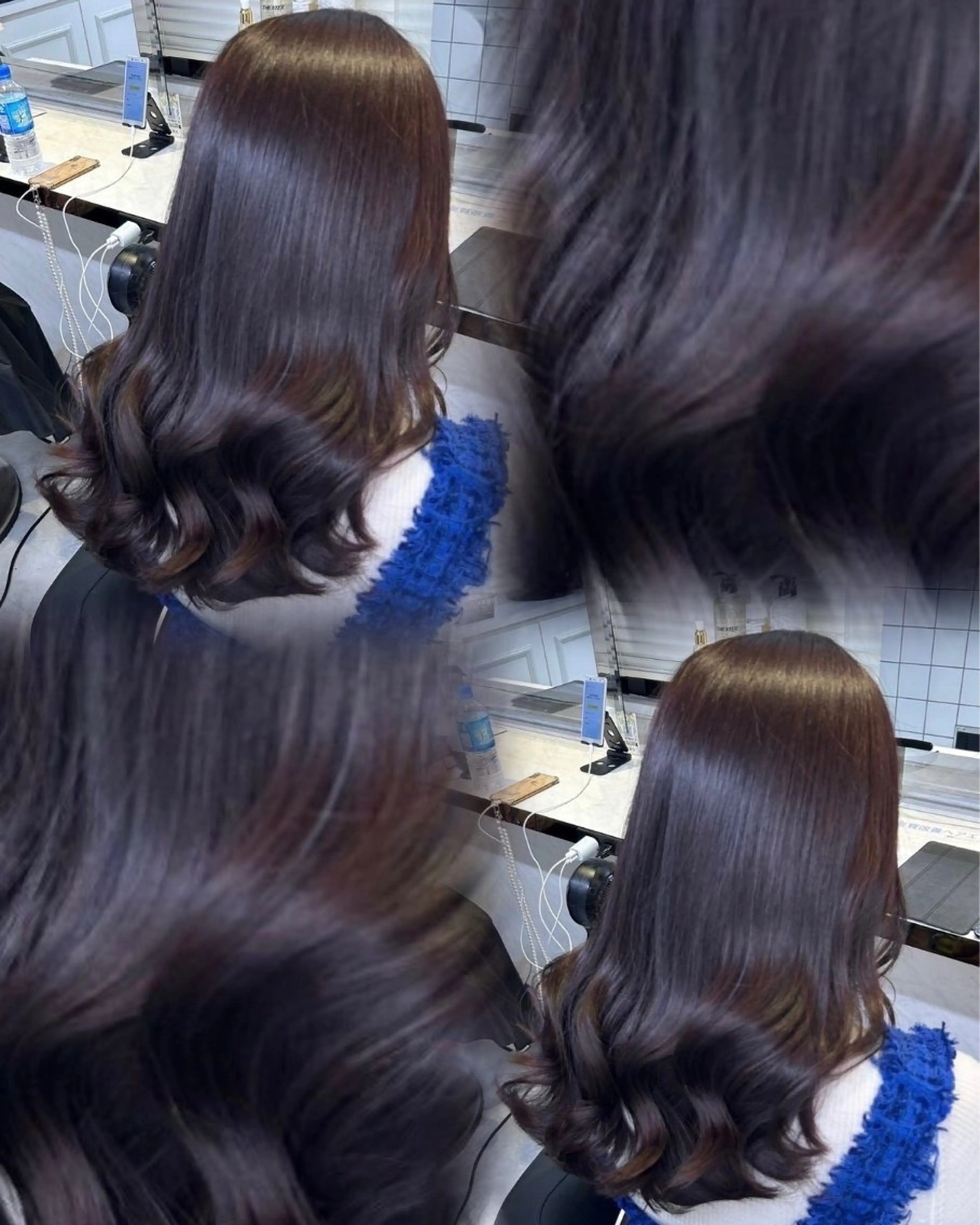 ロング カラー ヘアカラー トリートメント kaho透明感/ 艶カラー💜🫧のヘアスタイル